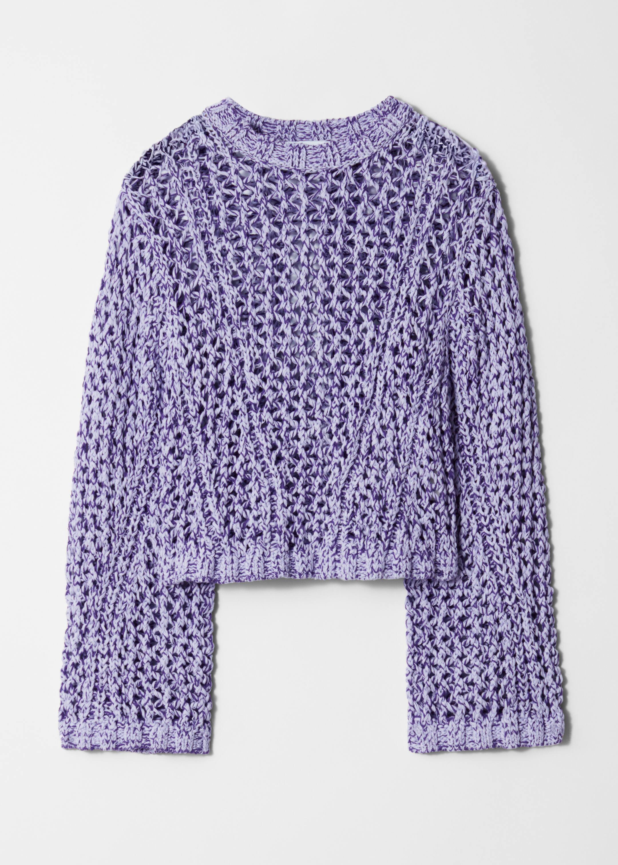 Größeres Bild anzeigen: Pullover mit Lochstrickmuster - Lila - Ladies | H&M AT 5