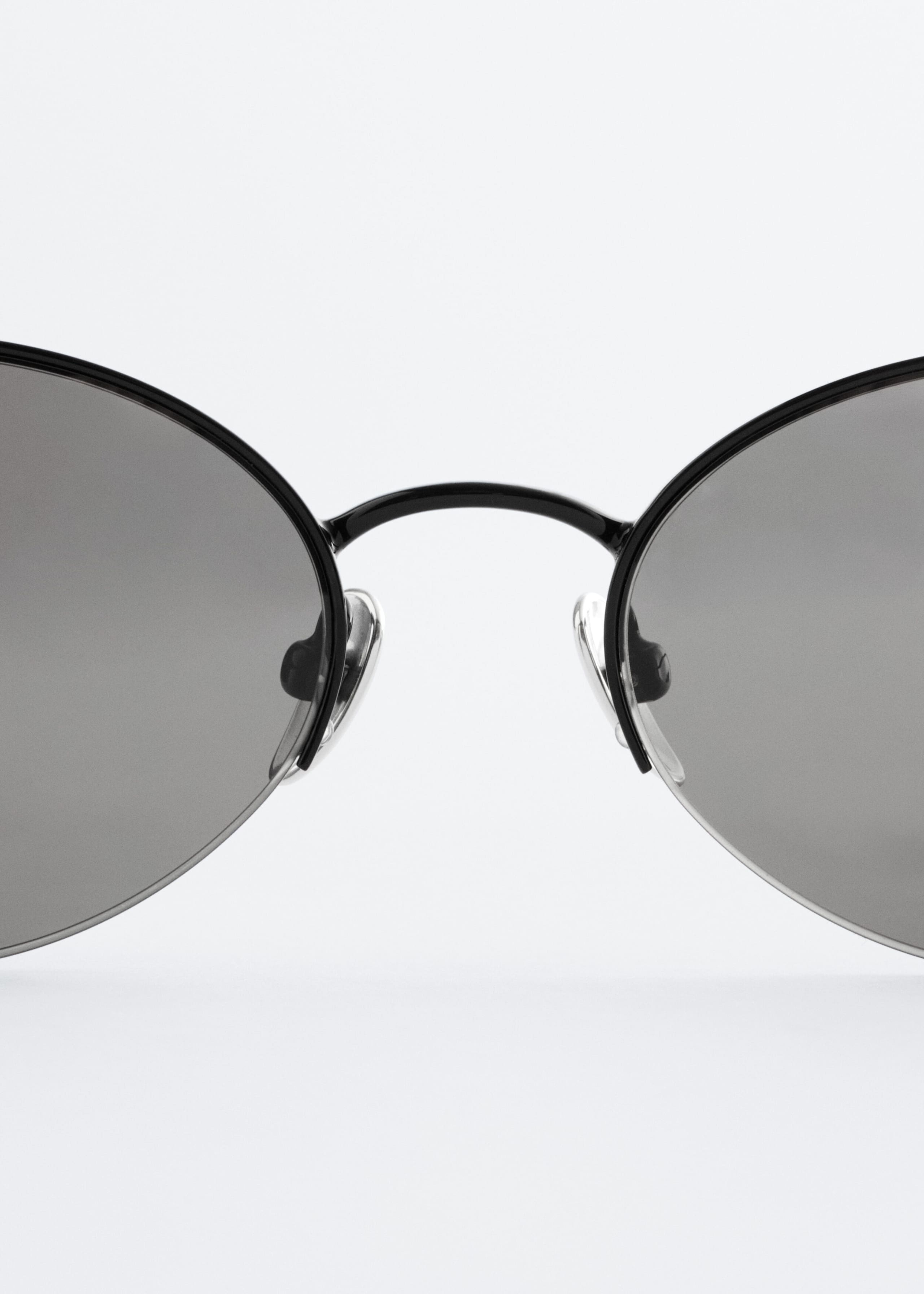 Image of Round Wire-Frame Sunglasses