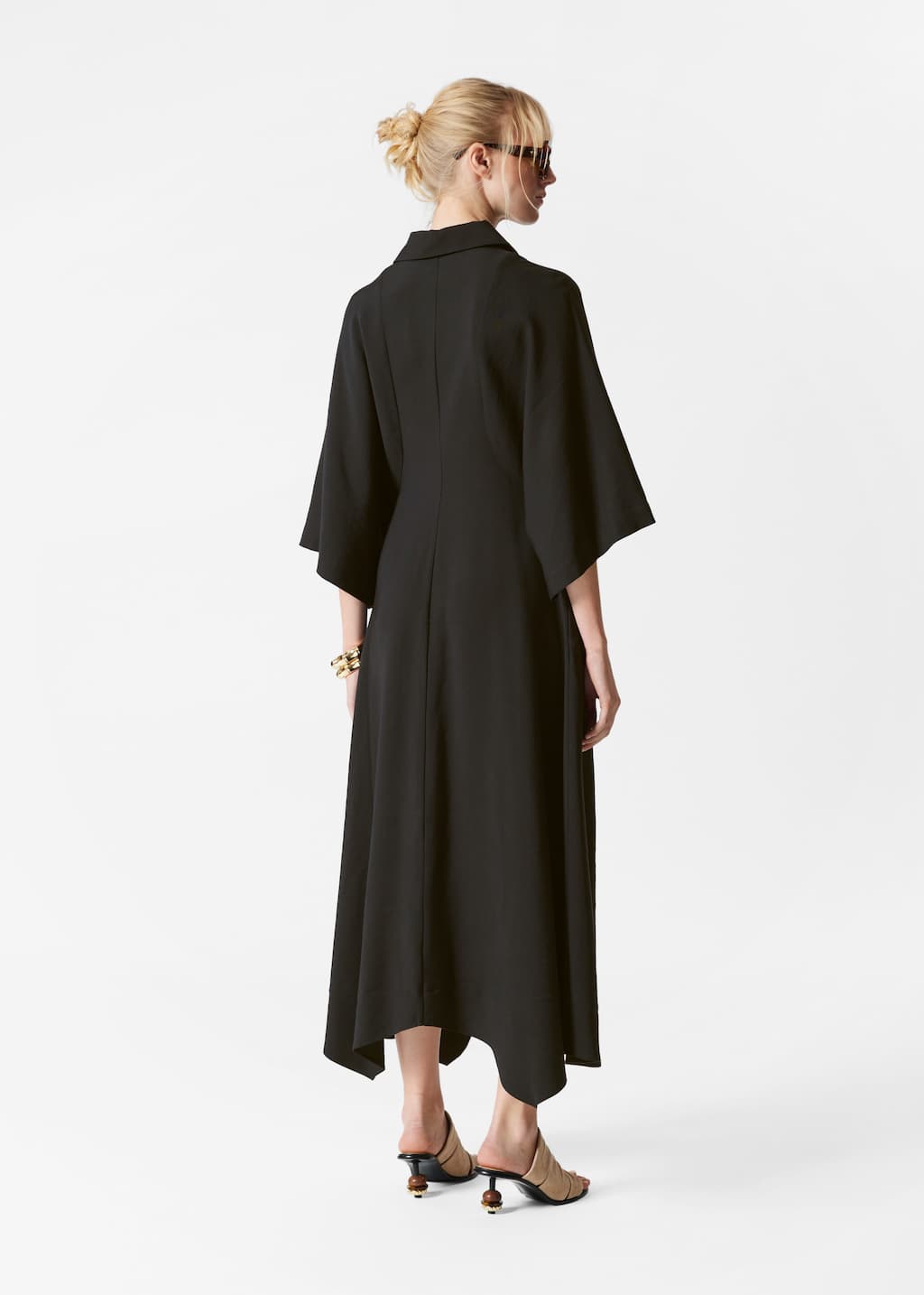 Robe-chemise midi - Bleu clair - Lookbook