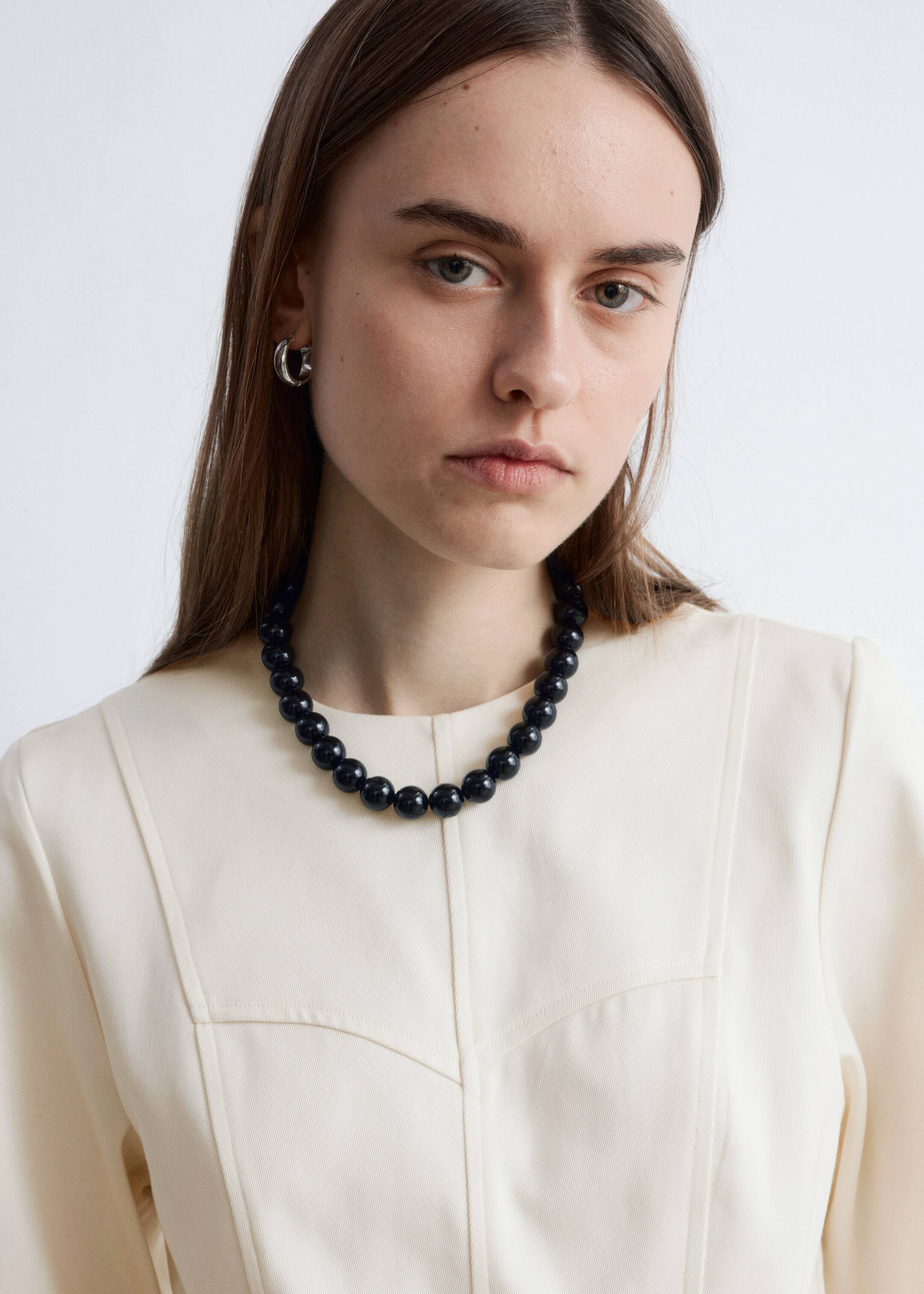 Näytä suurempi kuva: Puuvillapusero peplum-helmalla - Kerma - NAISET | H&M FI 4