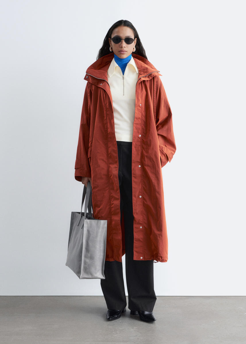 The Form Meets Function Parka: & Other Stories Technical Nylon Hooded Parka