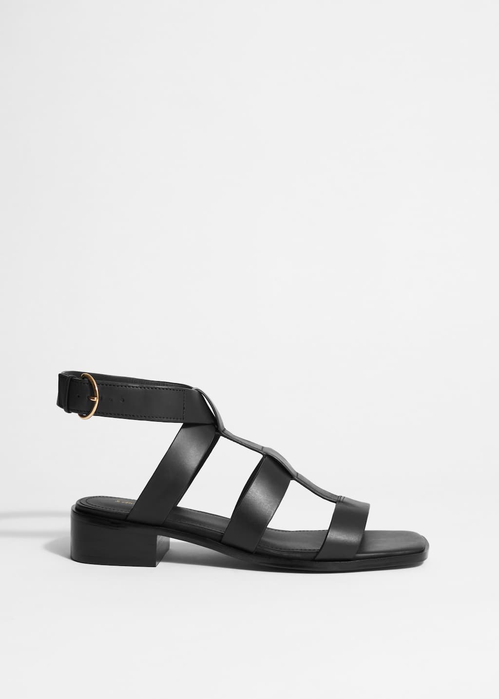 Ankle-Strap Leather Sandals