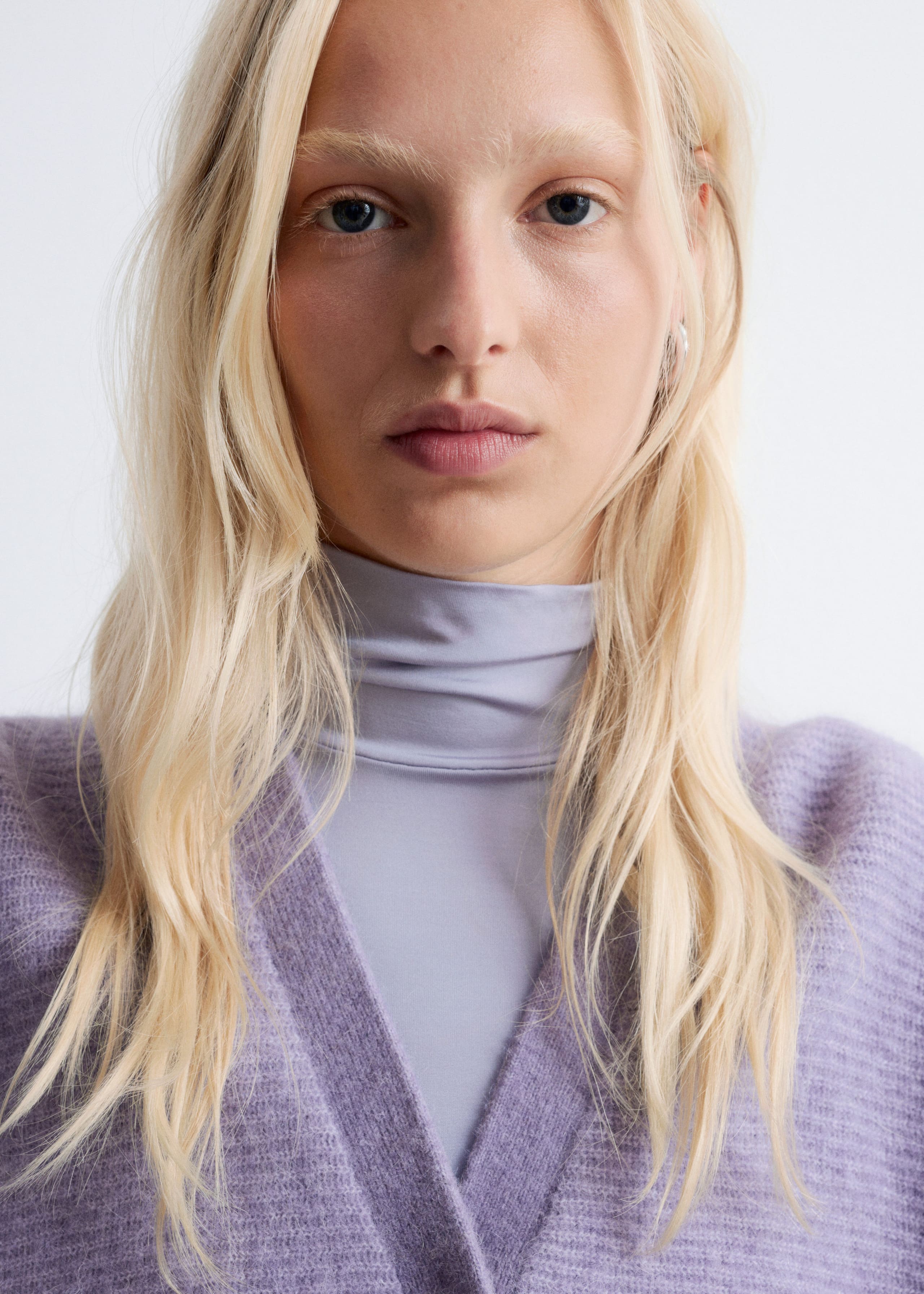 Image of Cropped Alpaca-Blend Cardigan