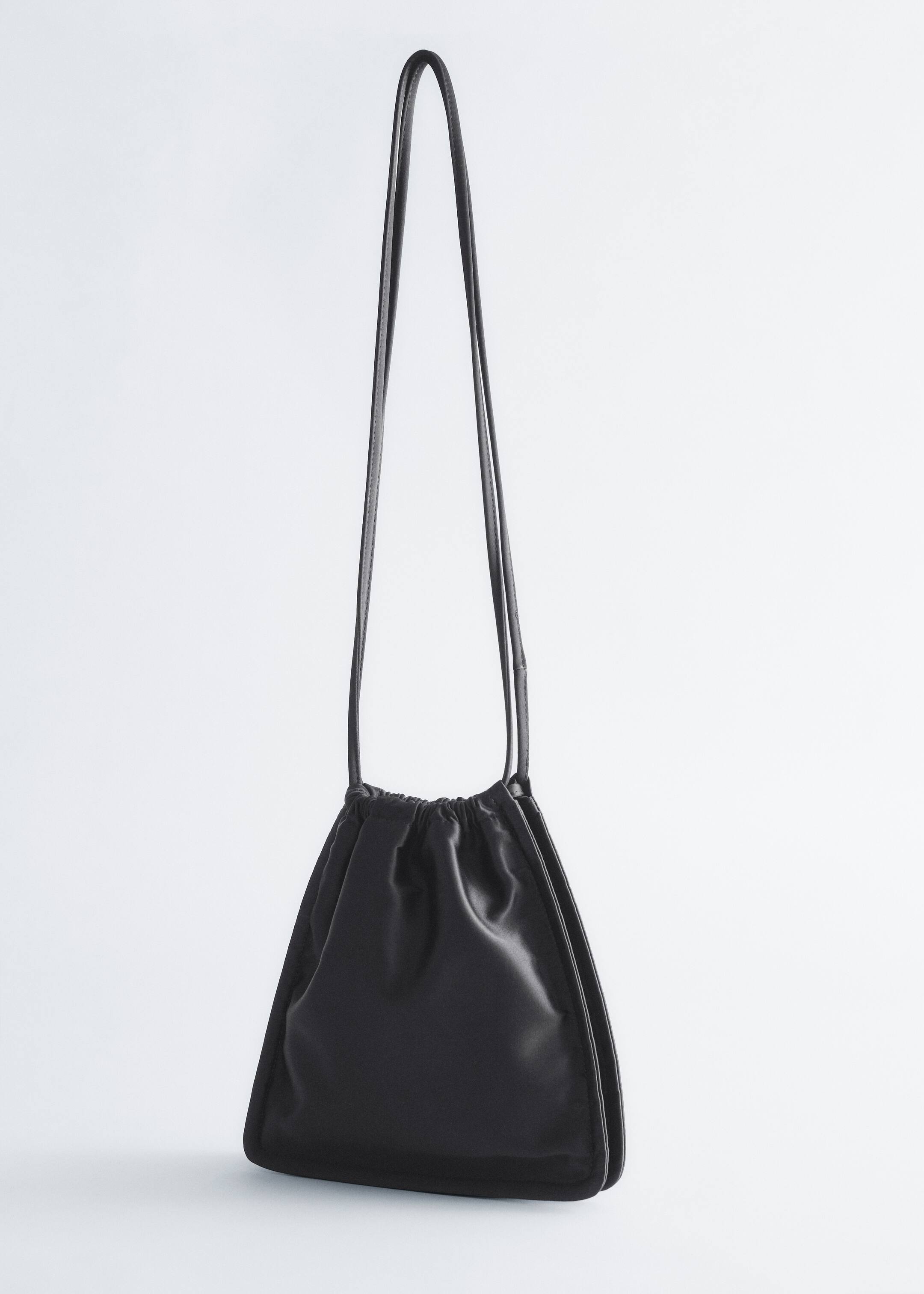 Agrandir l'image: Sac à cordon de serrage en satin - Noir - FEMME | H&M BE 5