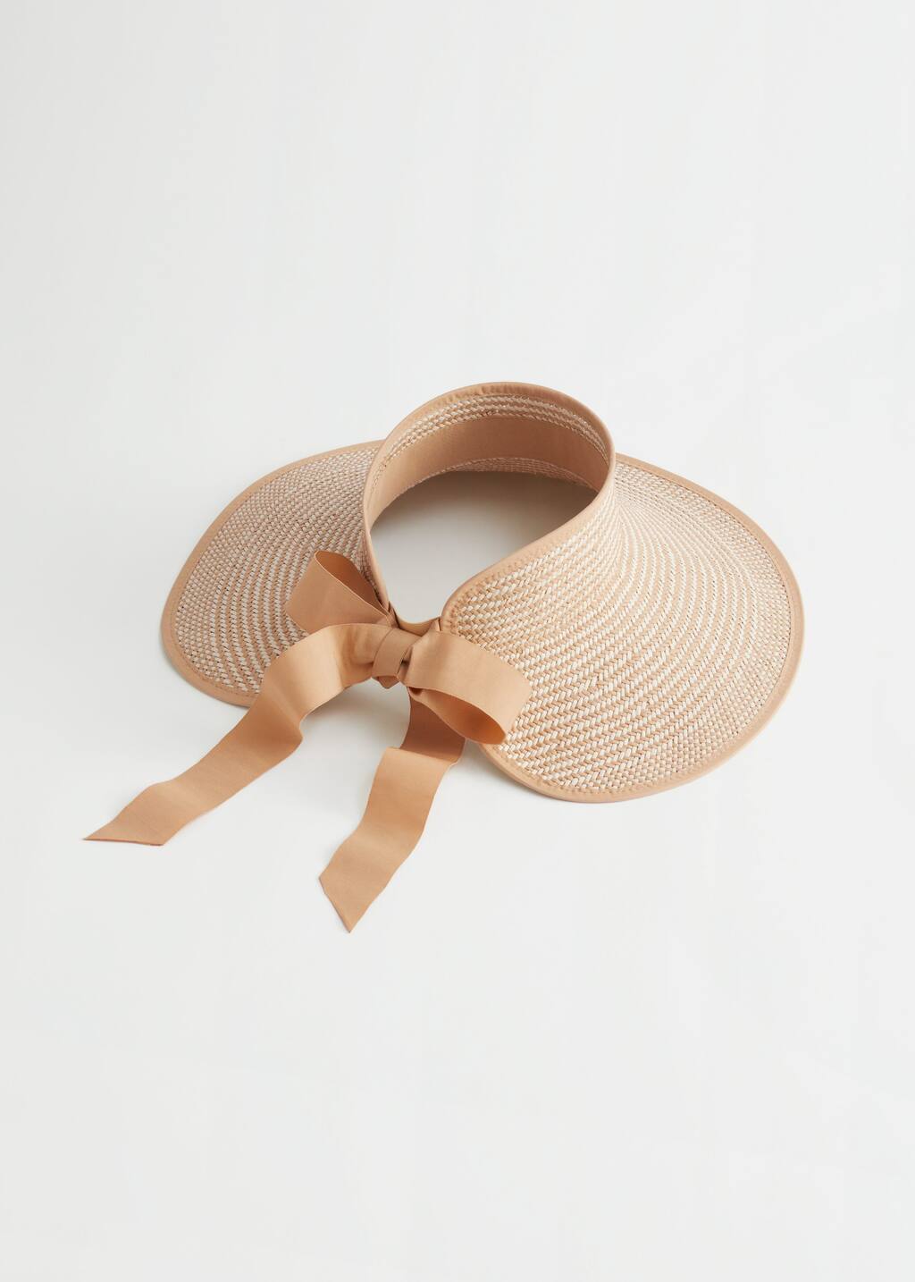 Twotoned Straw Sun Visor - Beige - Bodegón