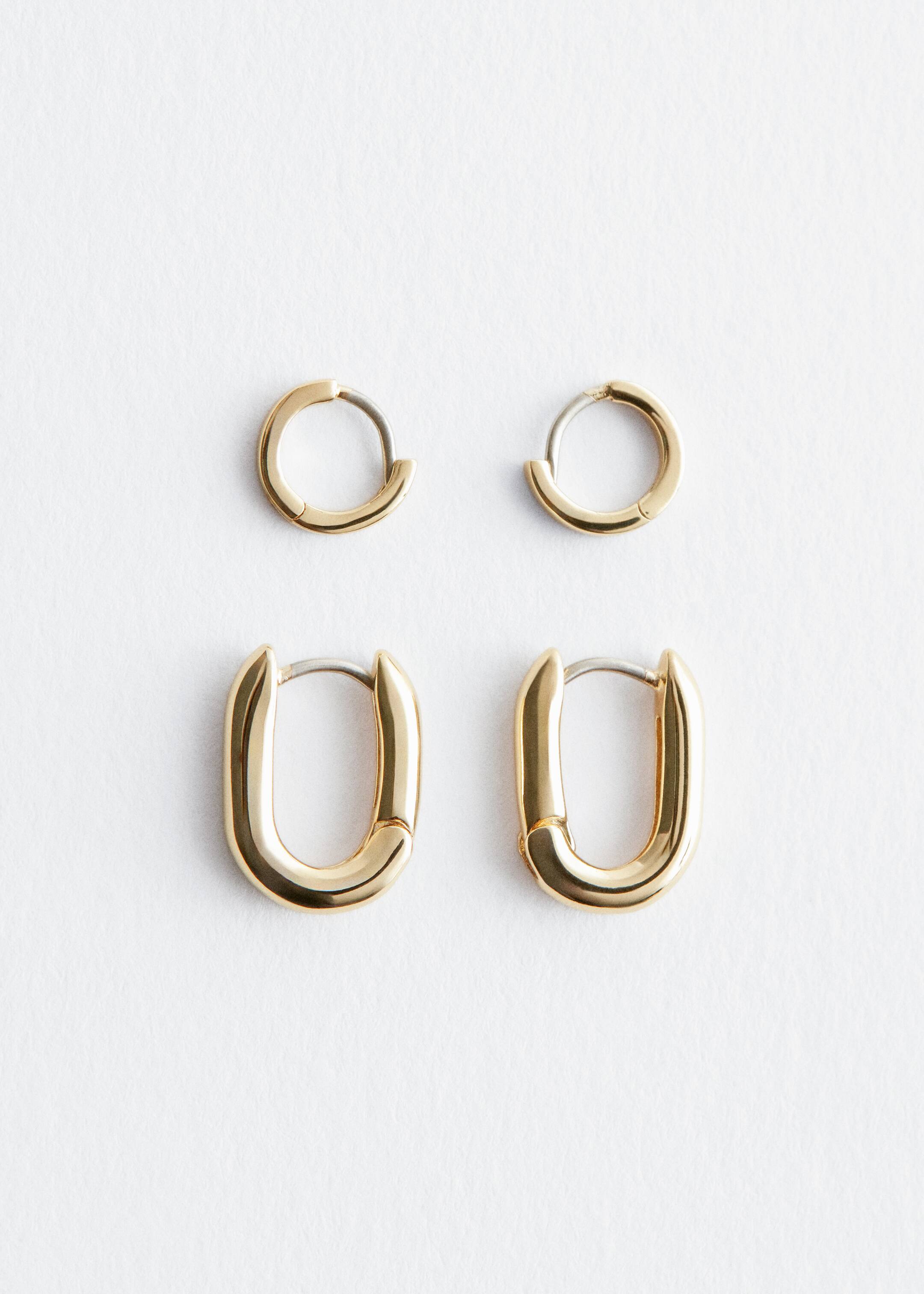 הצגת תמונה גדולה יותר: סט עגילי חישוק - זהב - Ladies | H&M IL 1