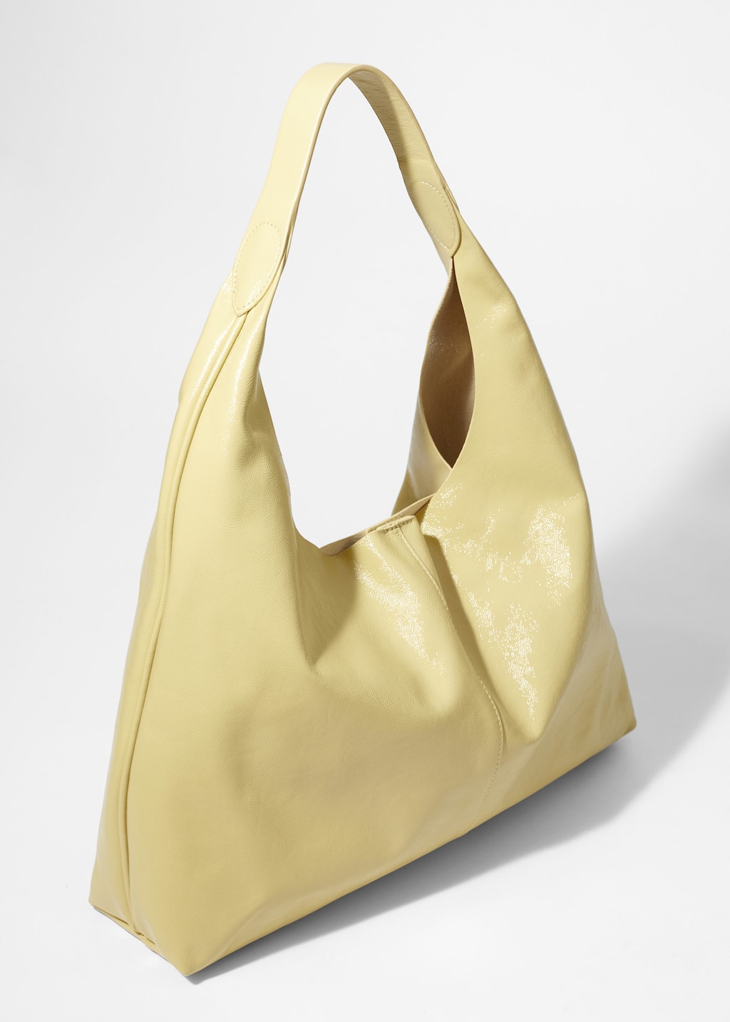 Image of Large Patent-Leather Tote Bag