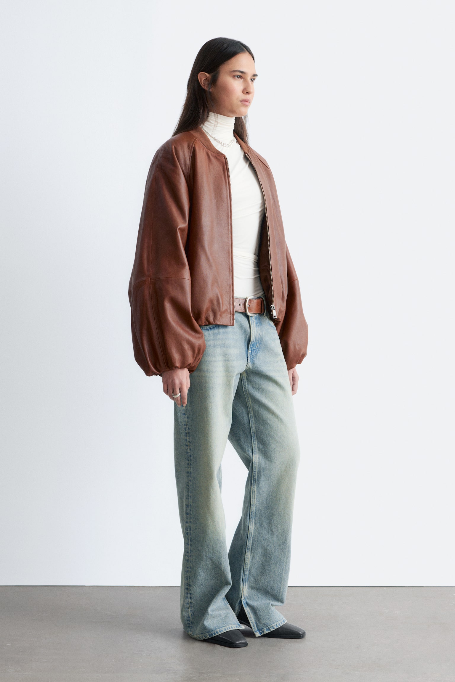 Raka jeans - Ljusblå - 1