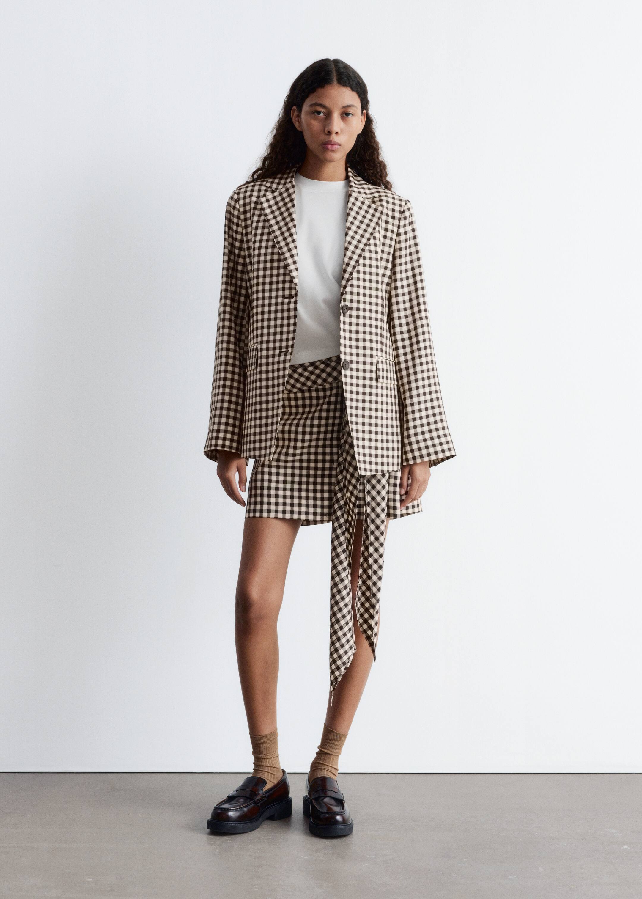 Ver imagen más grande: Americana a cuadros - Cuadros vichy marrones - MUJER | H&M ES 1