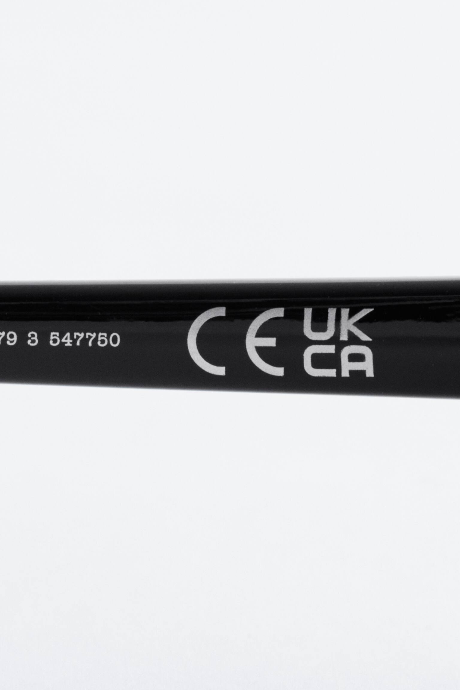 Slanke solbriller med ovalt stel - Sort/Bordeaux - 5