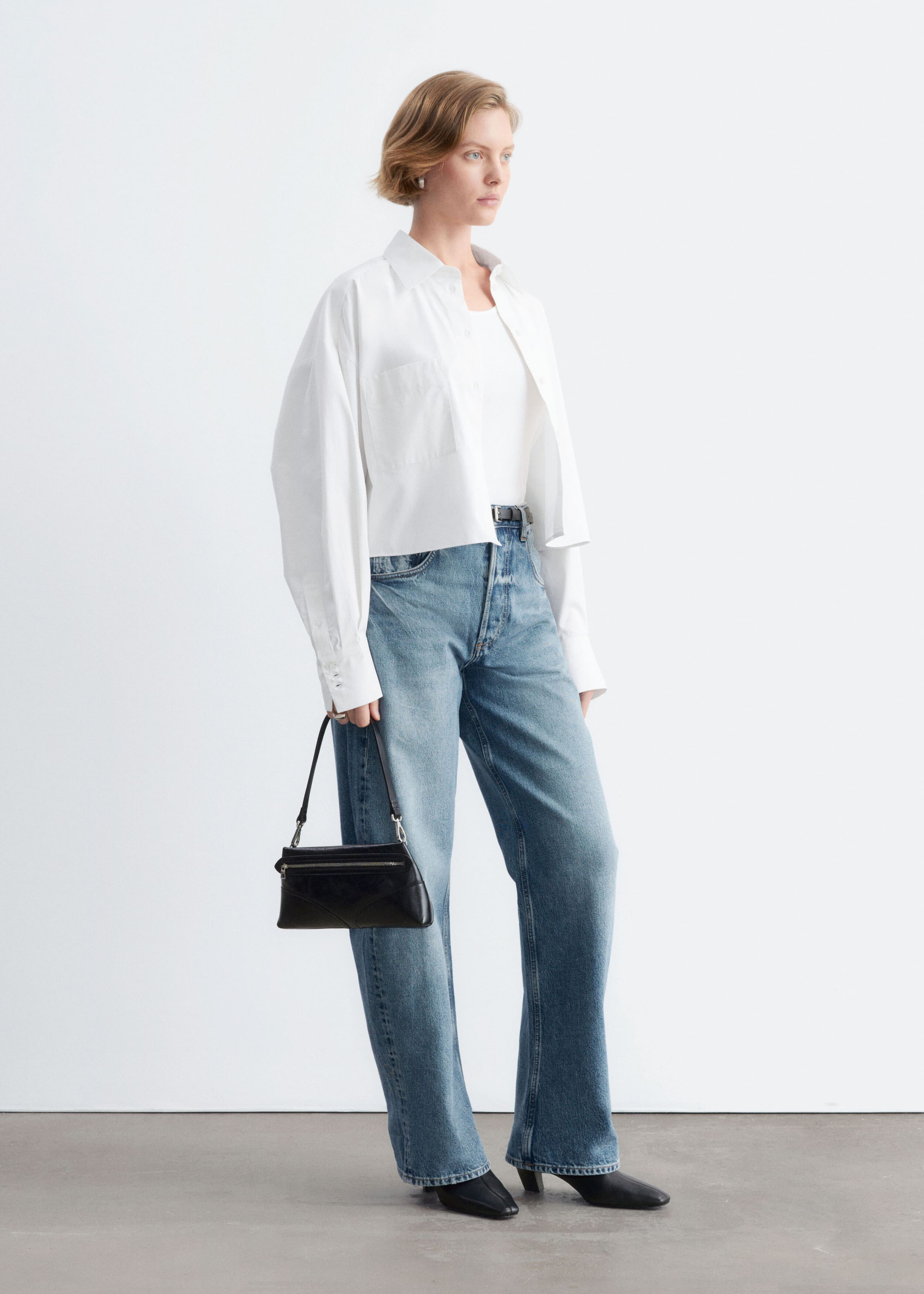 Barrel-Leg Jeans - Mid Blue - Still Life
