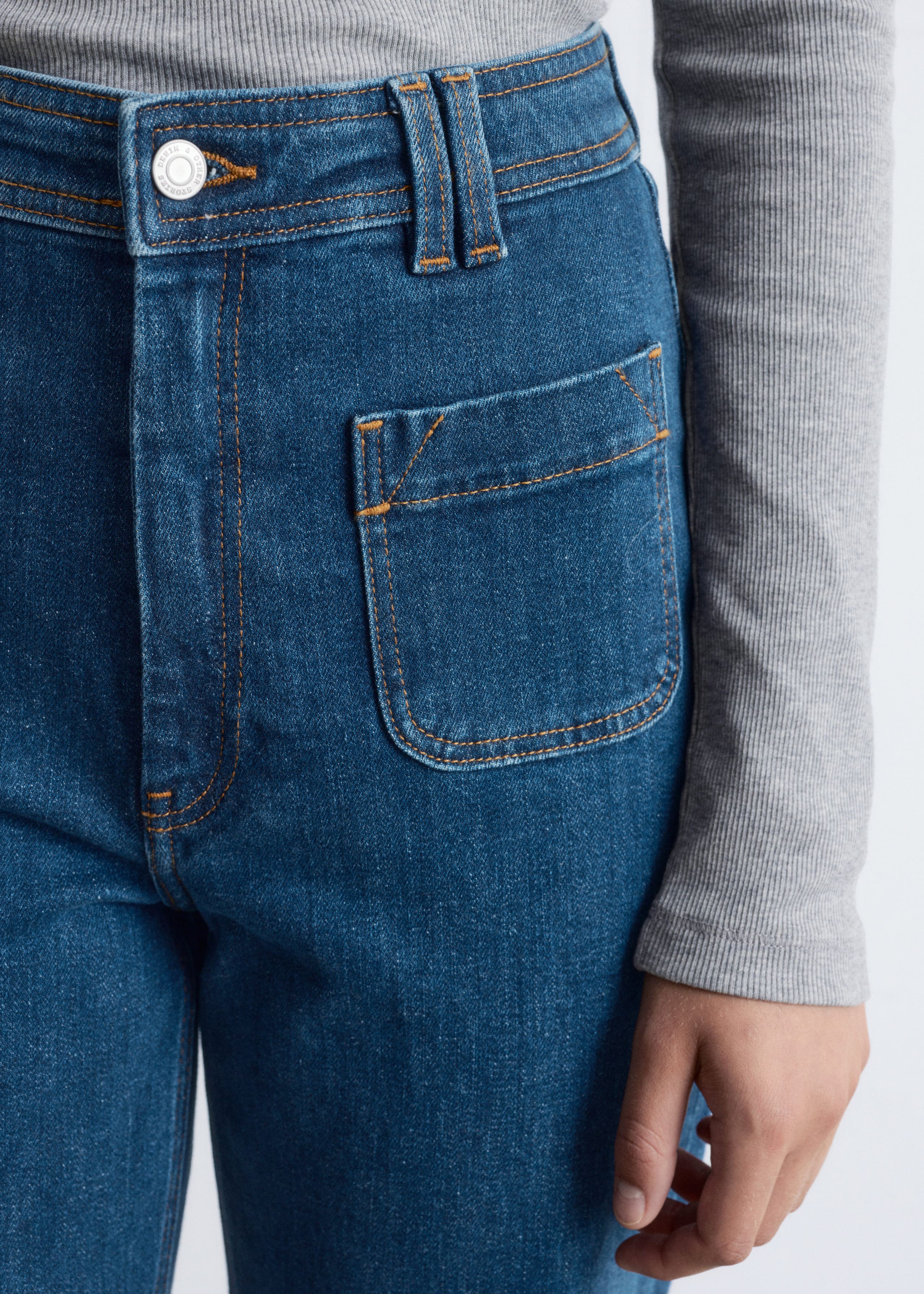 Image of High-Waist Flared Jeans