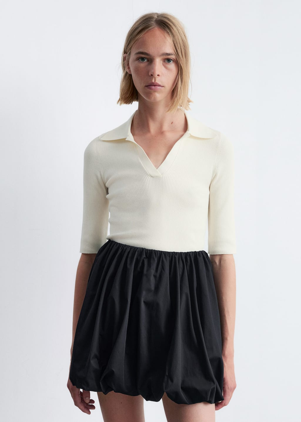 Image of Collared Short-Sleeve Top