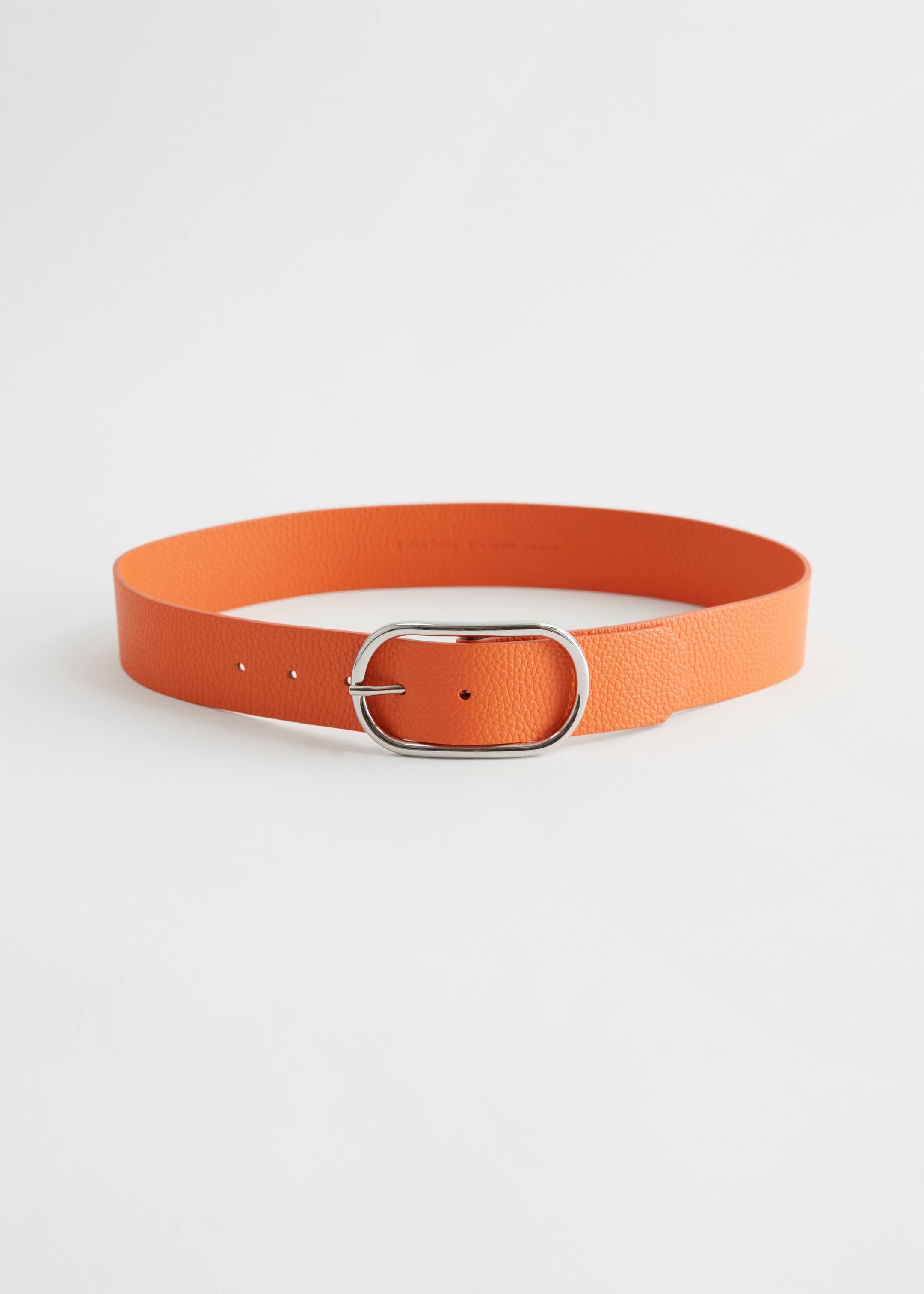 Agrandir l'image: Ceinture en cuir à boucle ovale - Terracotta - FEMME | H&M CH 1