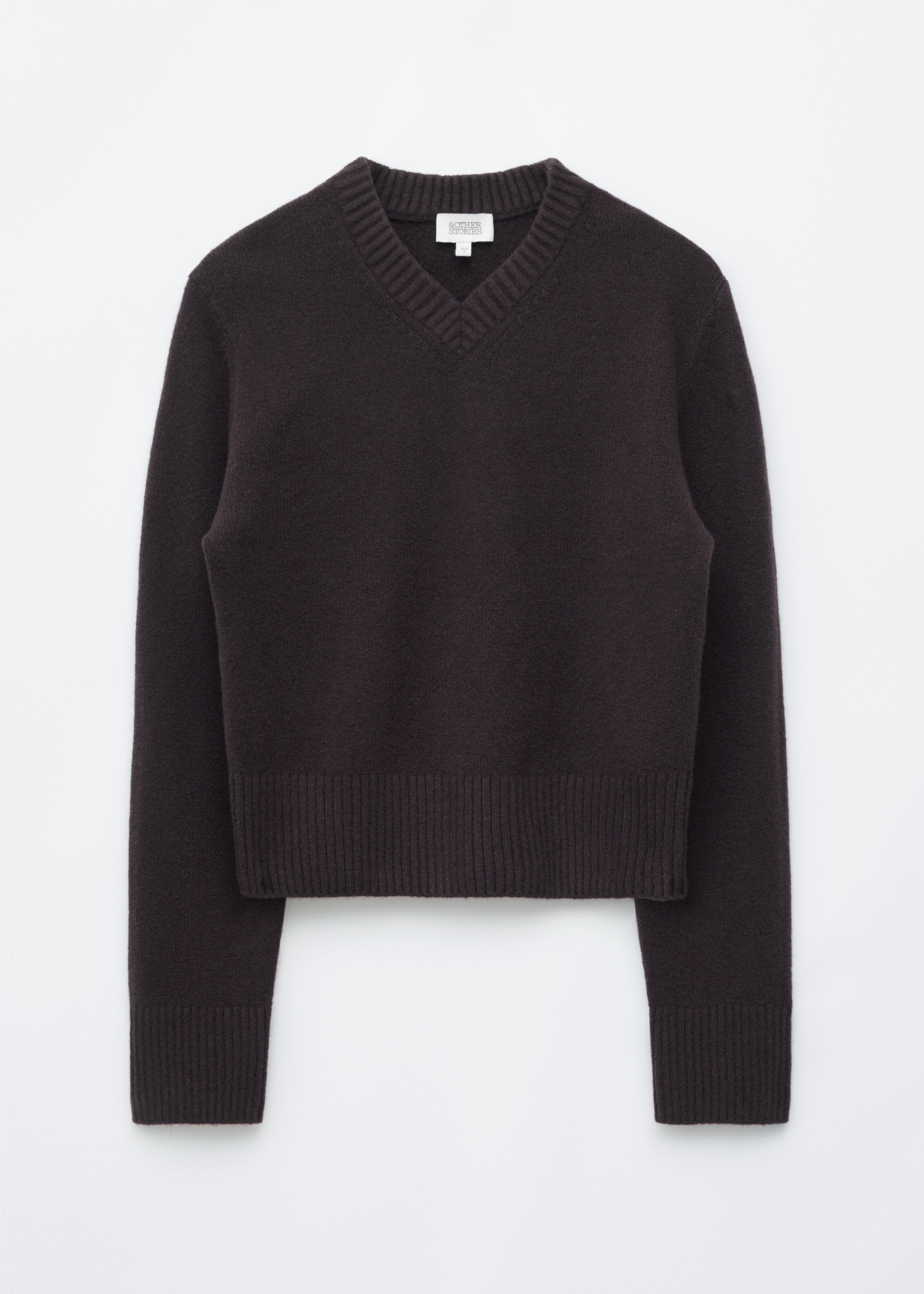 Jersey con escote en pico - Marrón oscuro/Lila/Rojo/Grey/Azul oscuro/Amarillo mantequilla/Rojo oscuro