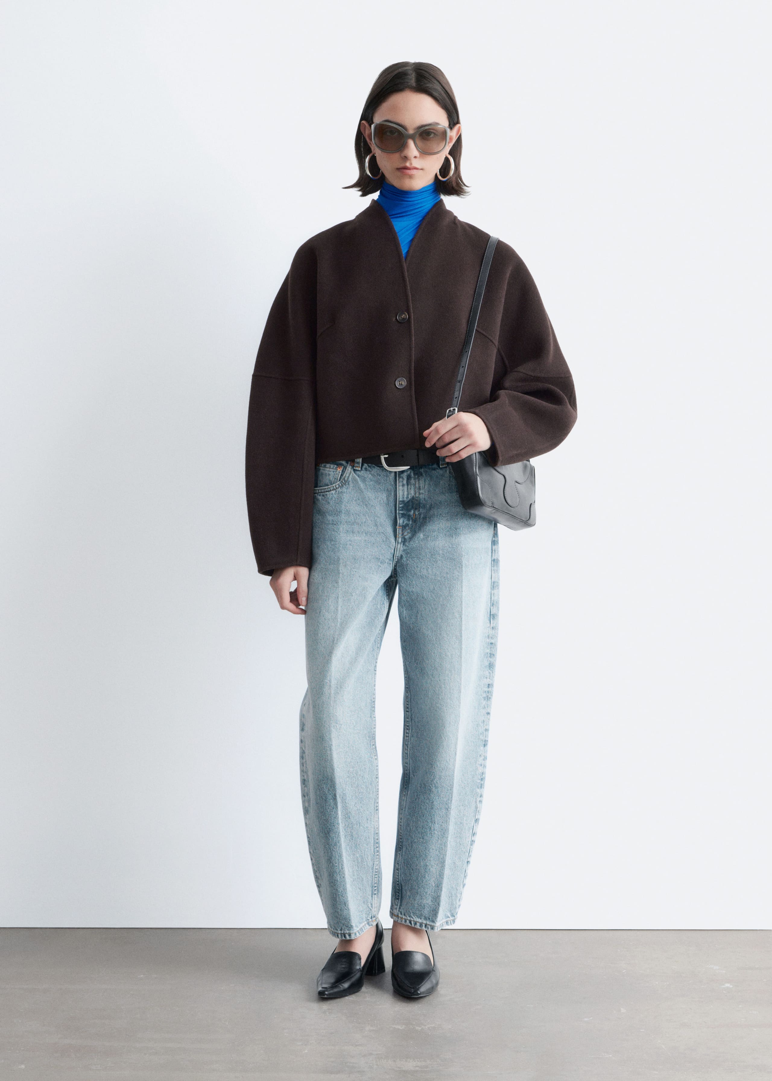 Wool Doublé Jacket - Brown - Lookbook