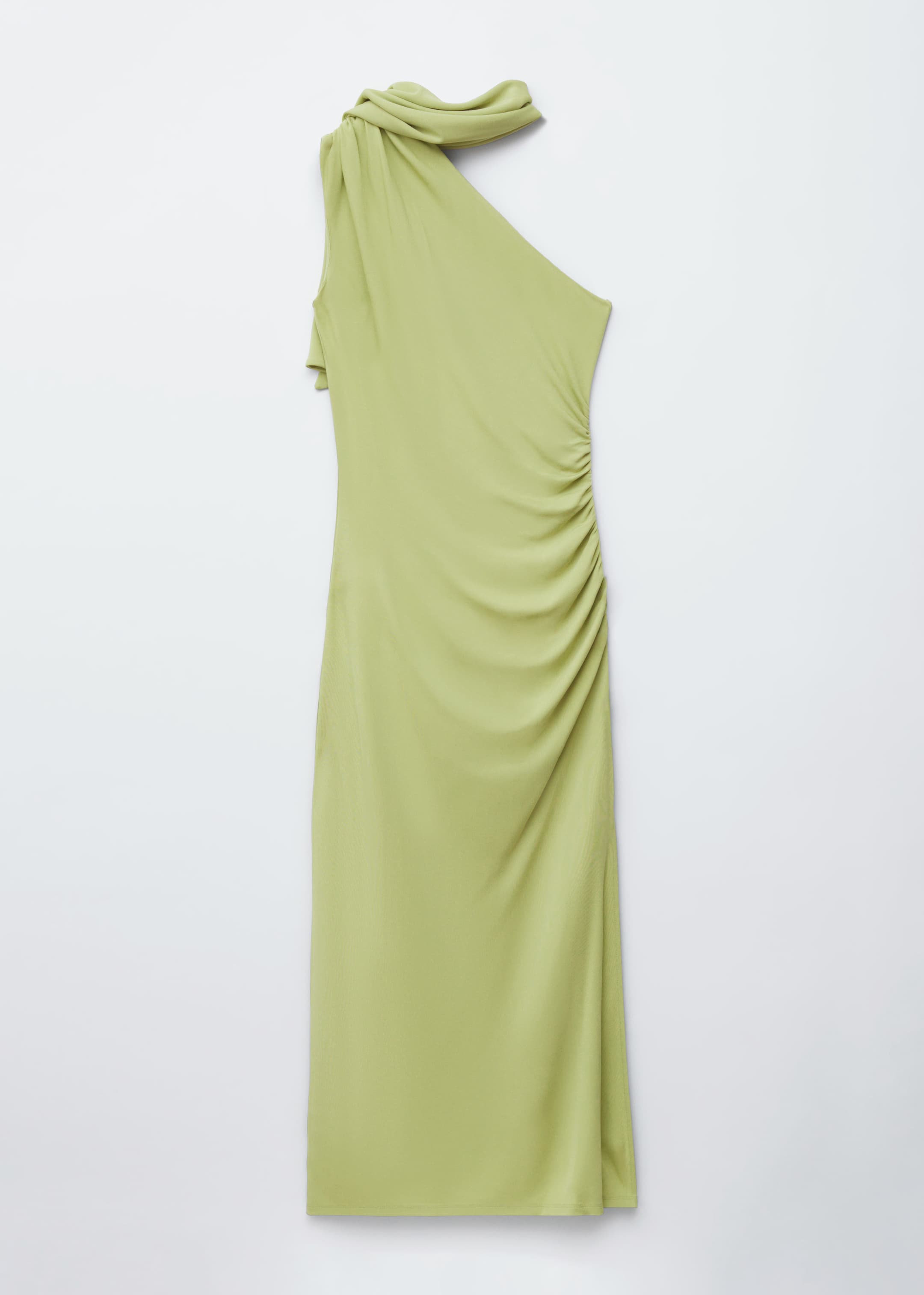 Agrandir l'image: Robe midi asymétrique avec foulard - Vert clair - FEMME | H&M FR 8