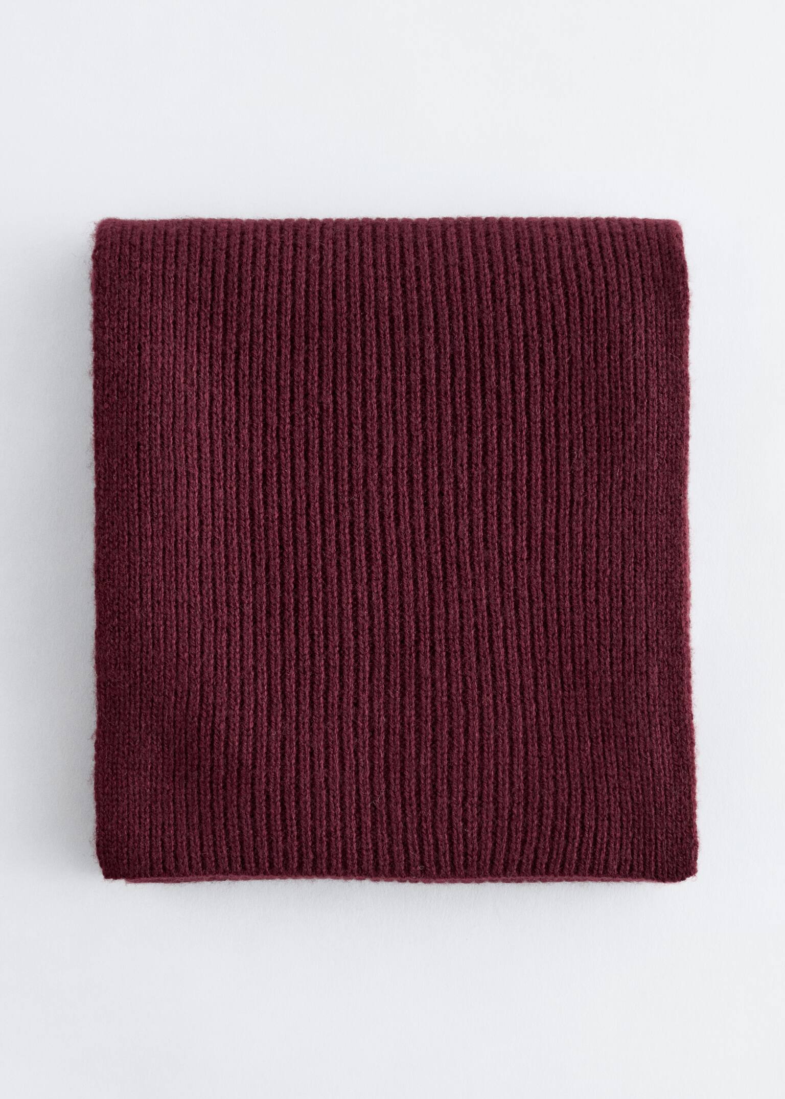 Hooded Wool Scarf - Burgundy/Μαύρο/Μαόνι/Stone/Μπλε - 1
