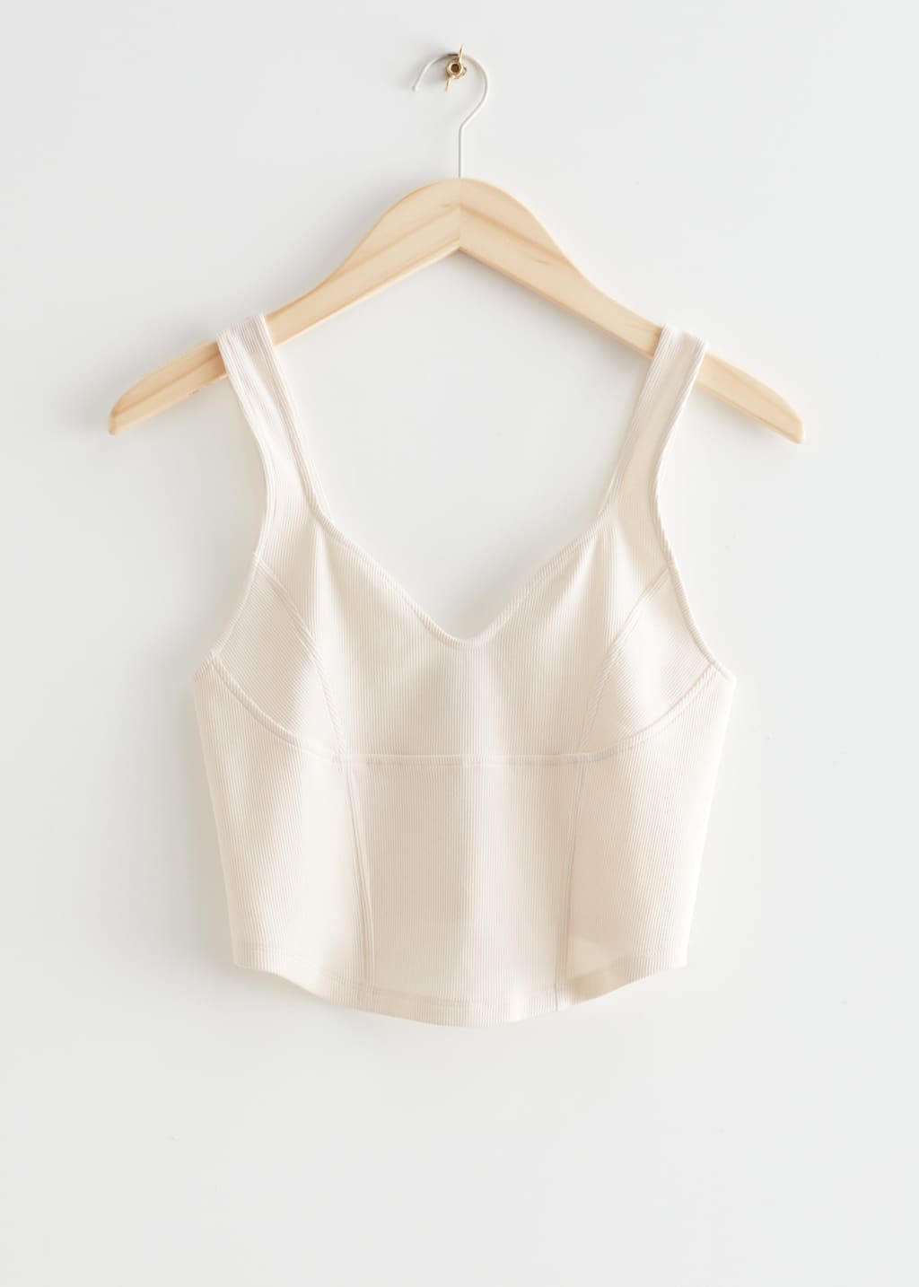 Cropped Sweetheart Top - White - Still Life