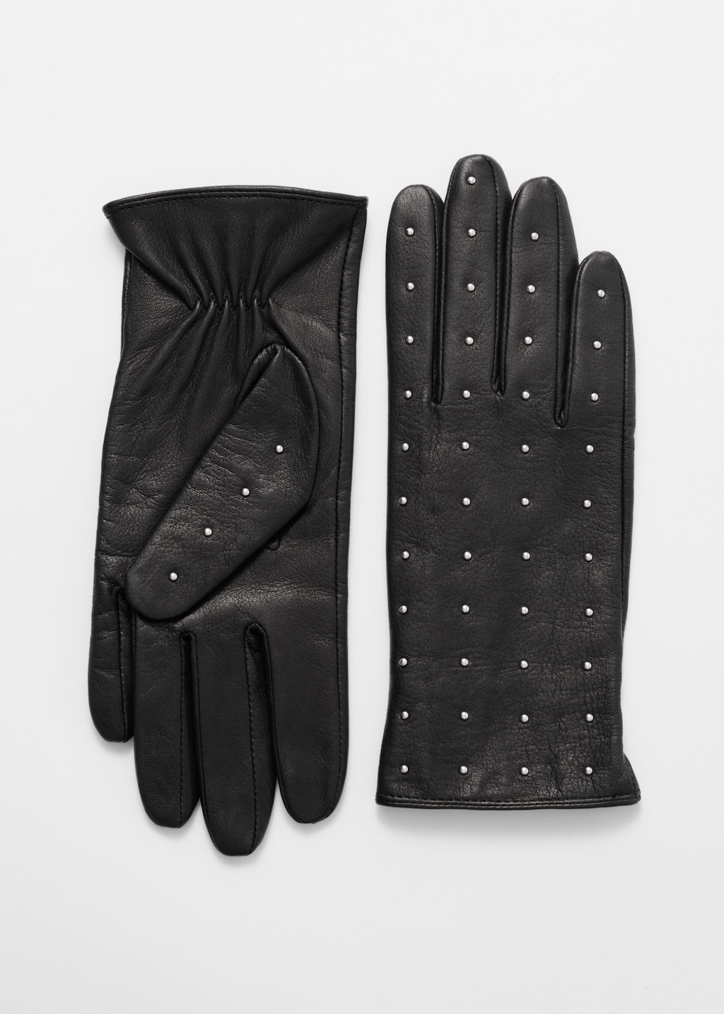 Image of Gants cloutés en cuir