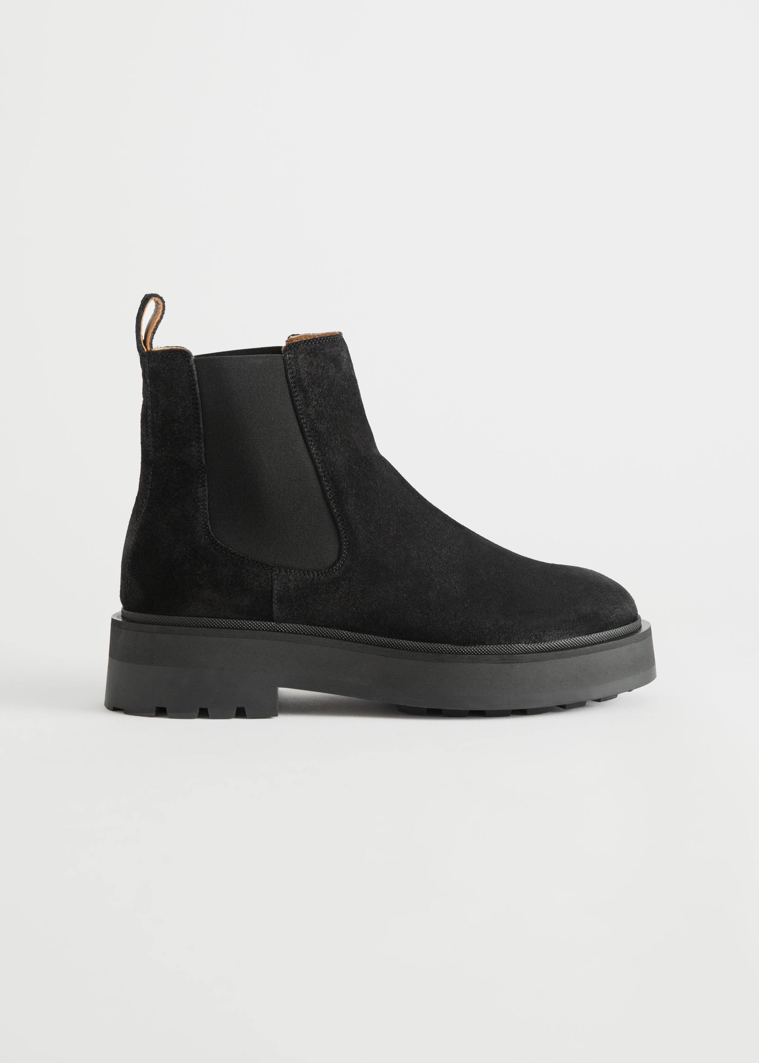 Chunky Chelsea Suede Boots