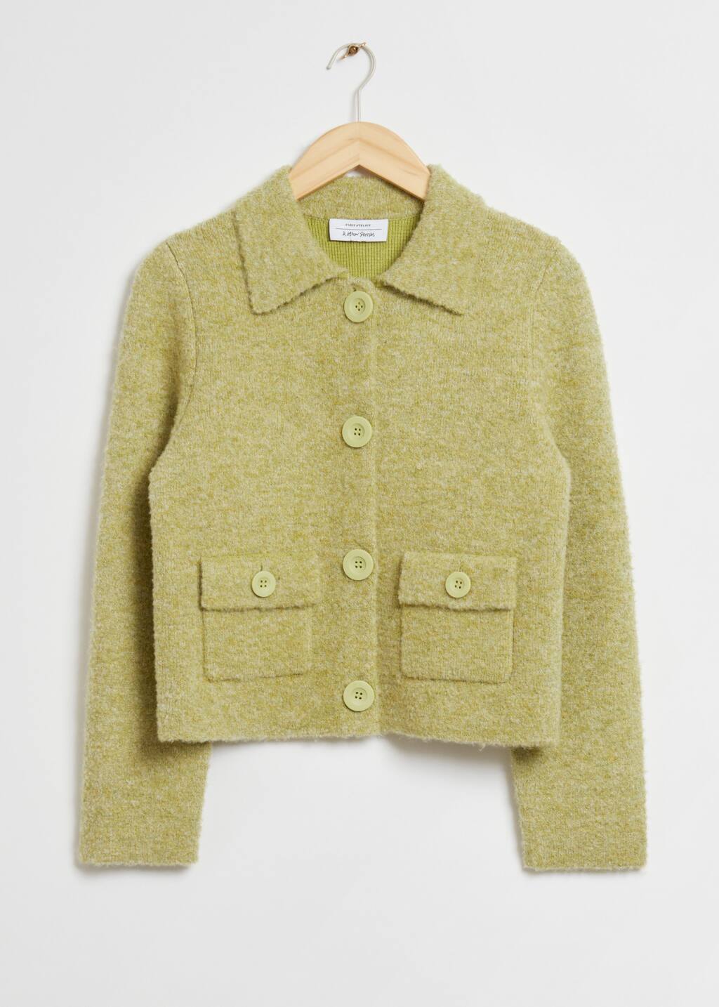 Boxy Patch Pocket Jacket - Light Green - Still Life