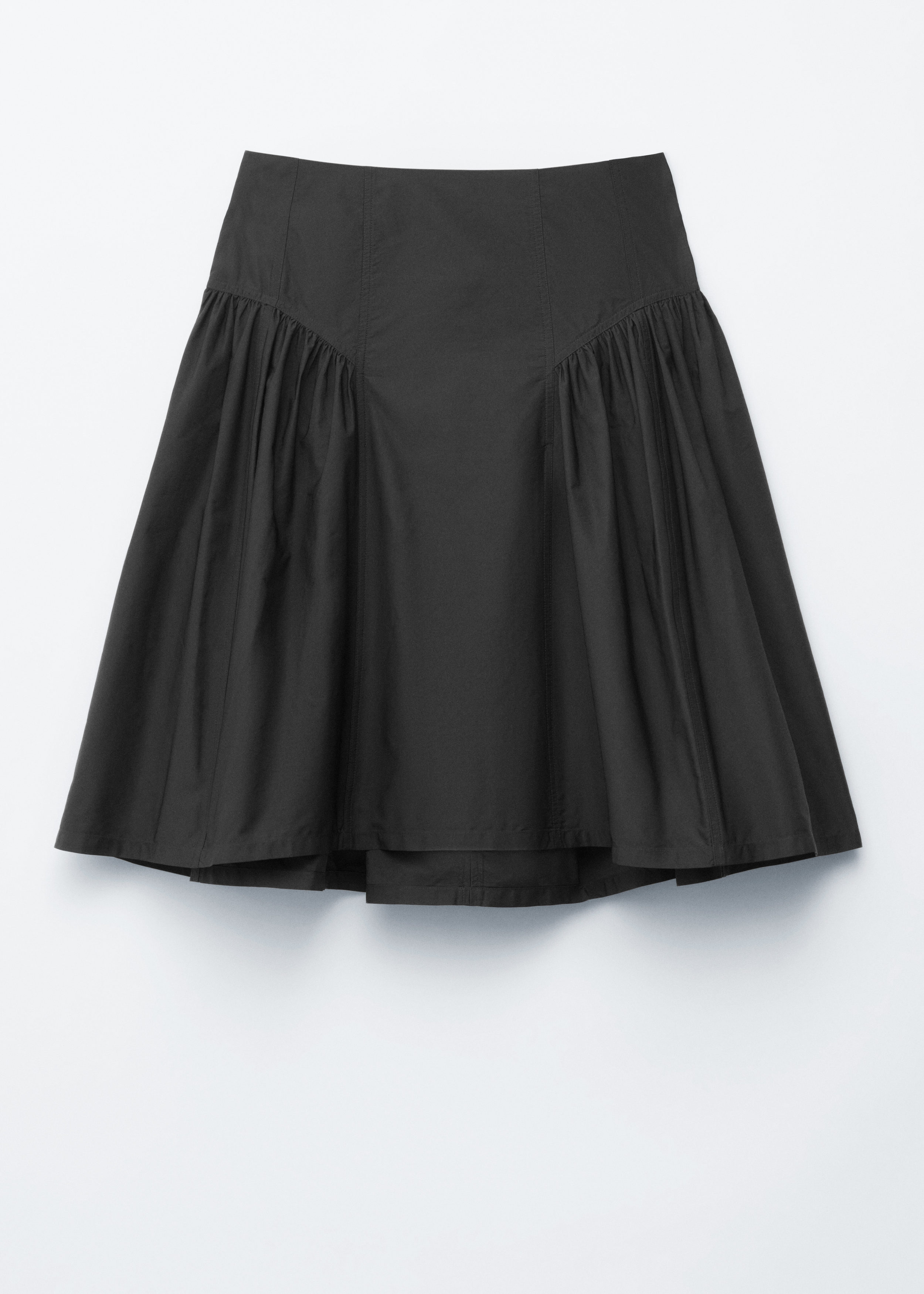 Puff A-line Midi Skirt