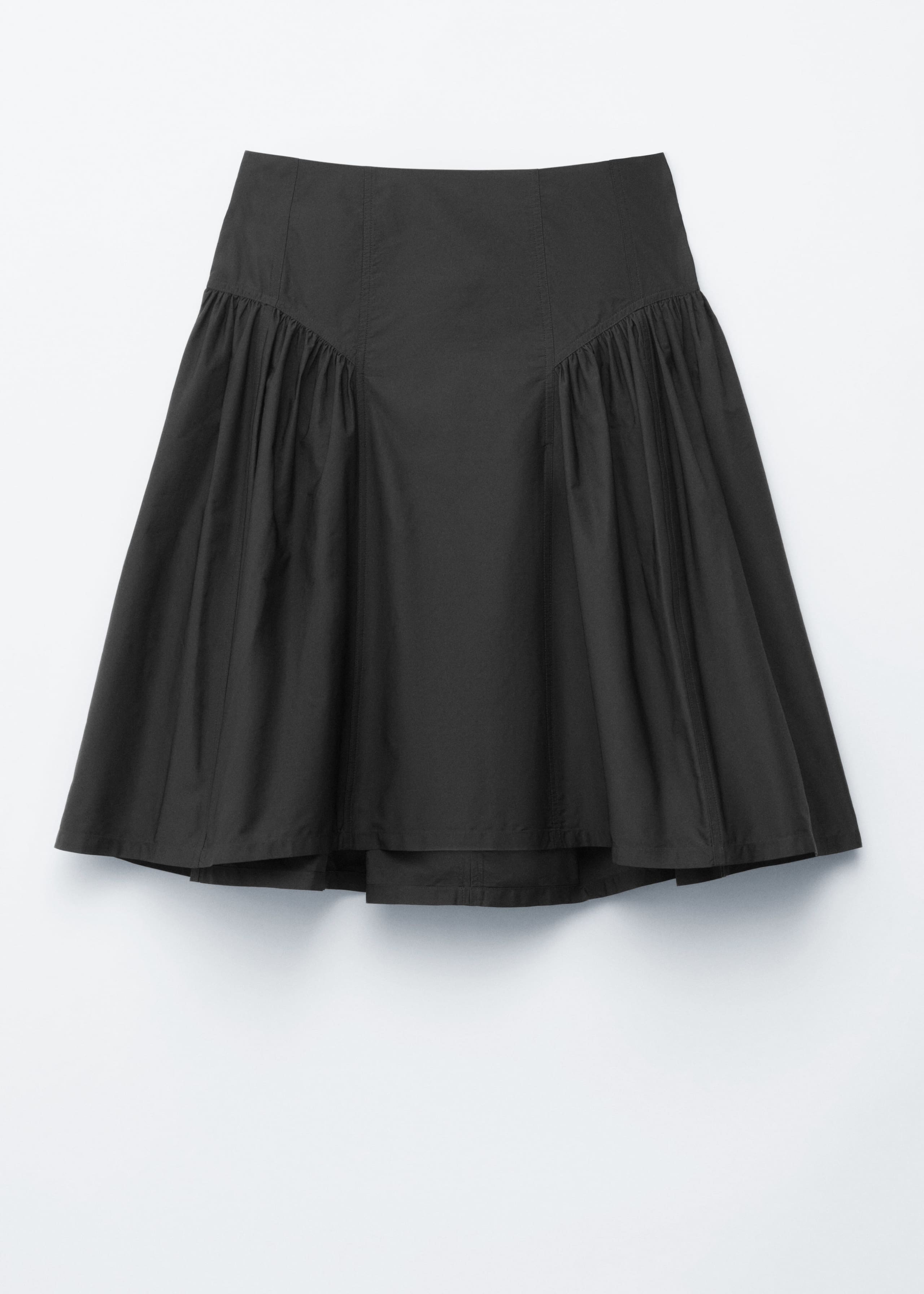 Image of Puff A-line Midi Skirt