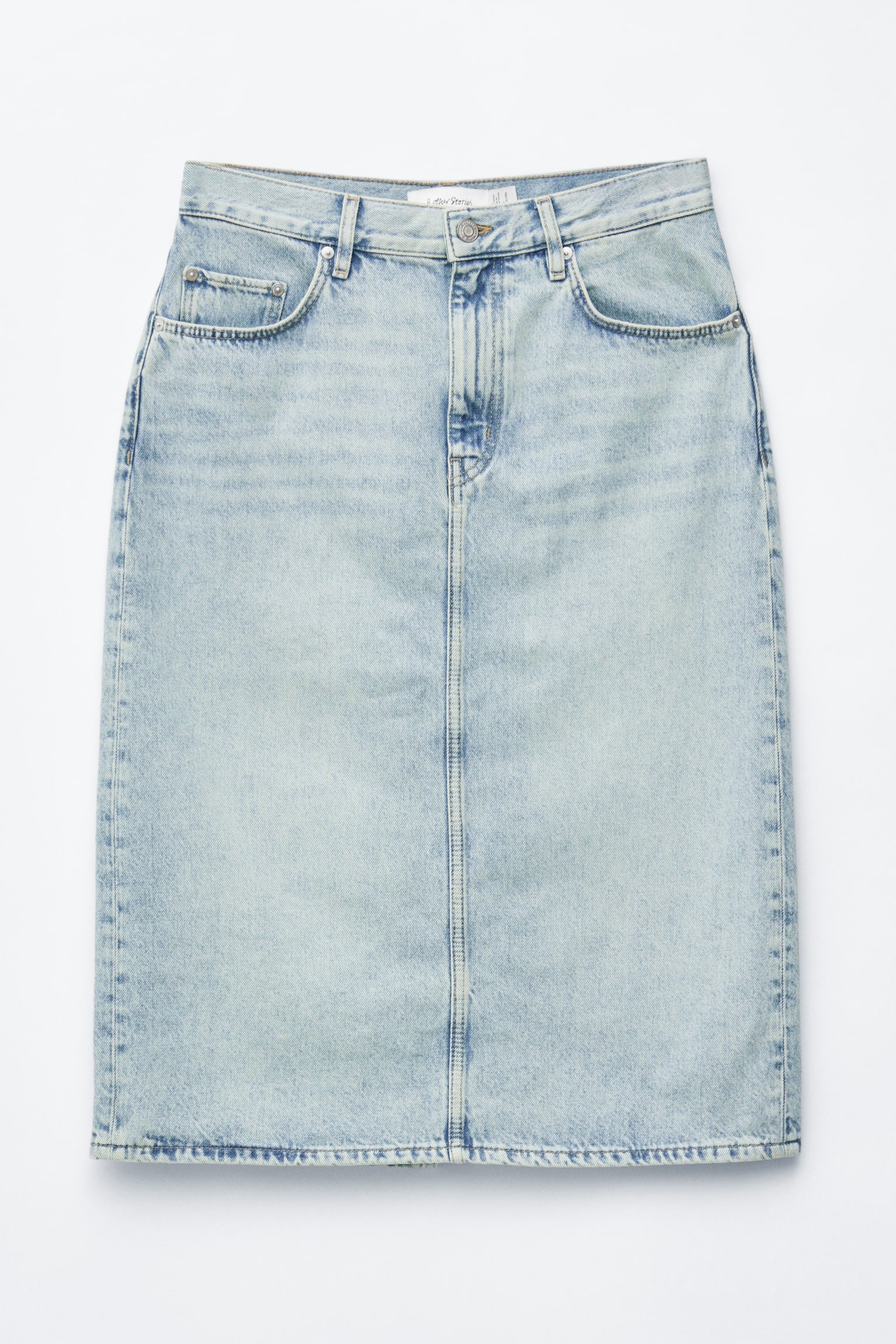 Jupe midi en jean - Bleu clair/Bleu poudré - 1