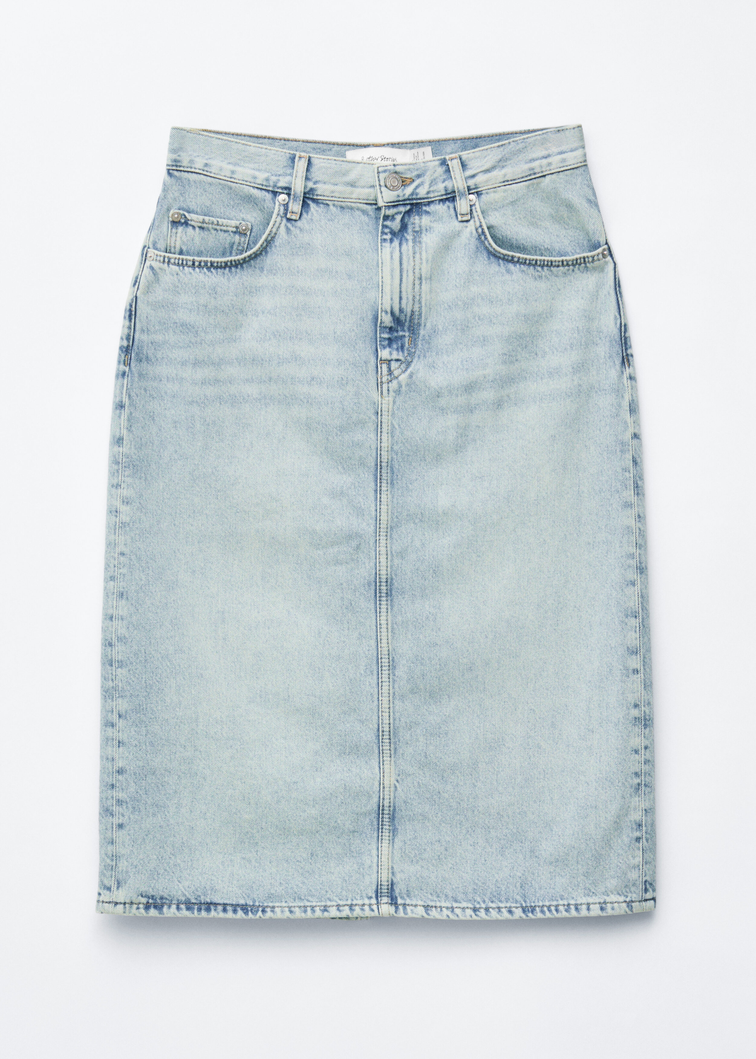 Denim Midi Skirt
