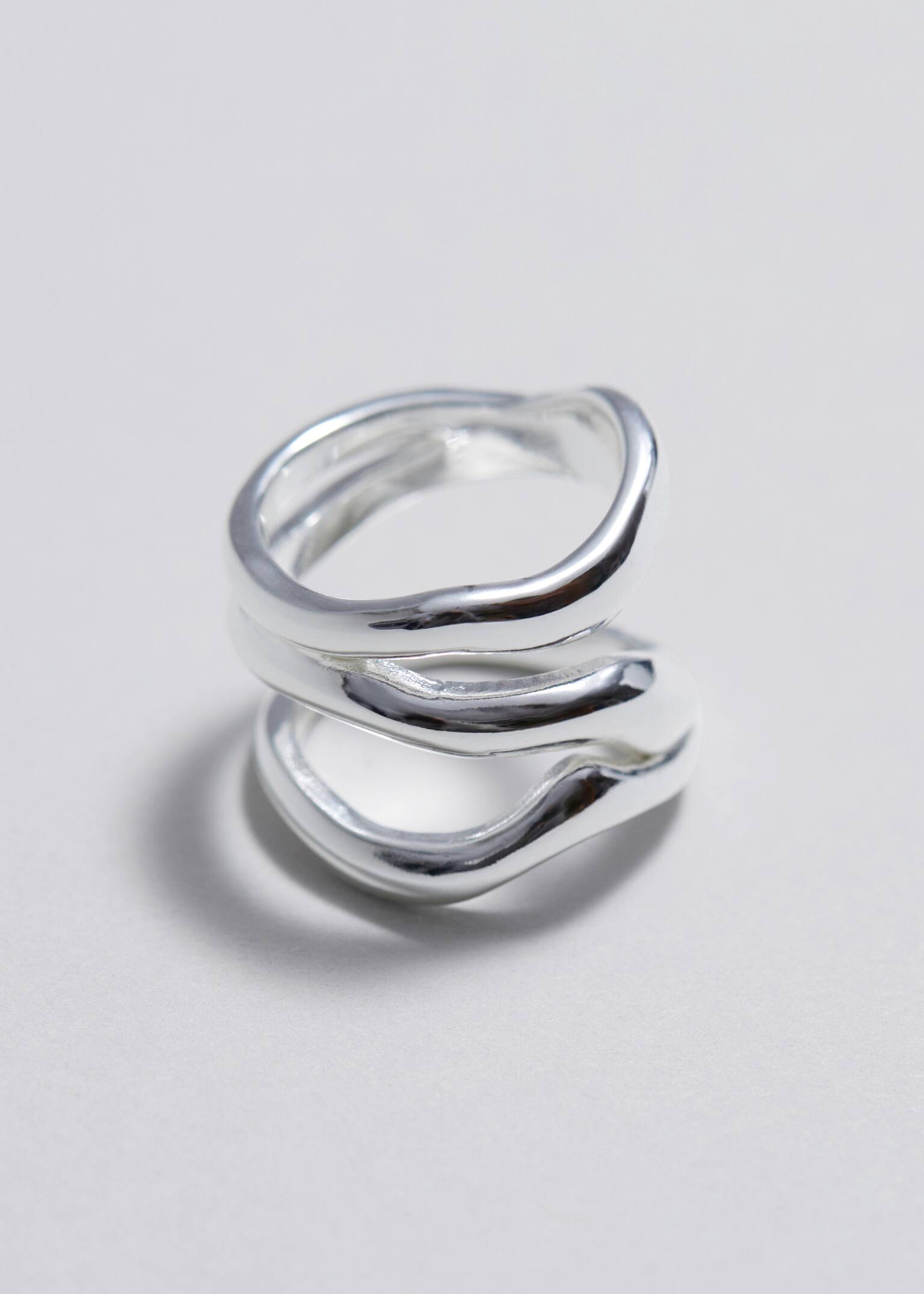 Triple Band Ring - כסוף - 1