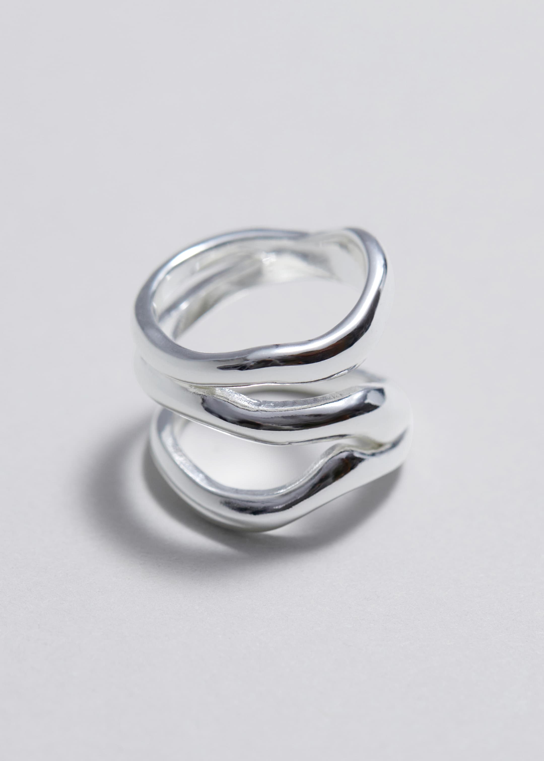 הצגת תמונה גדולה יותר: Triple Band Ring - כסוף - Ladies | H&M IL 1