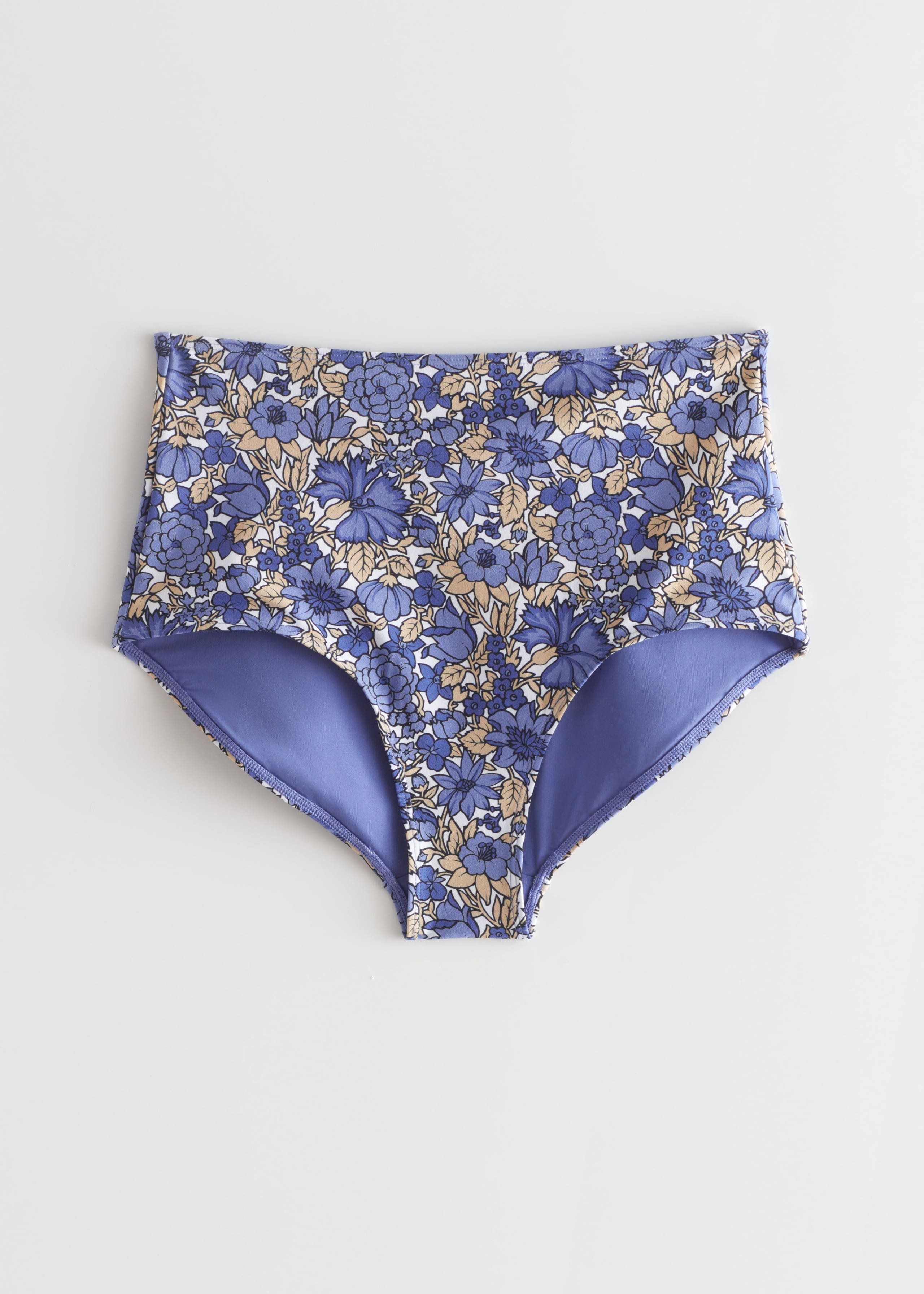 High Waist Bikini Briefs - Red - Still Life