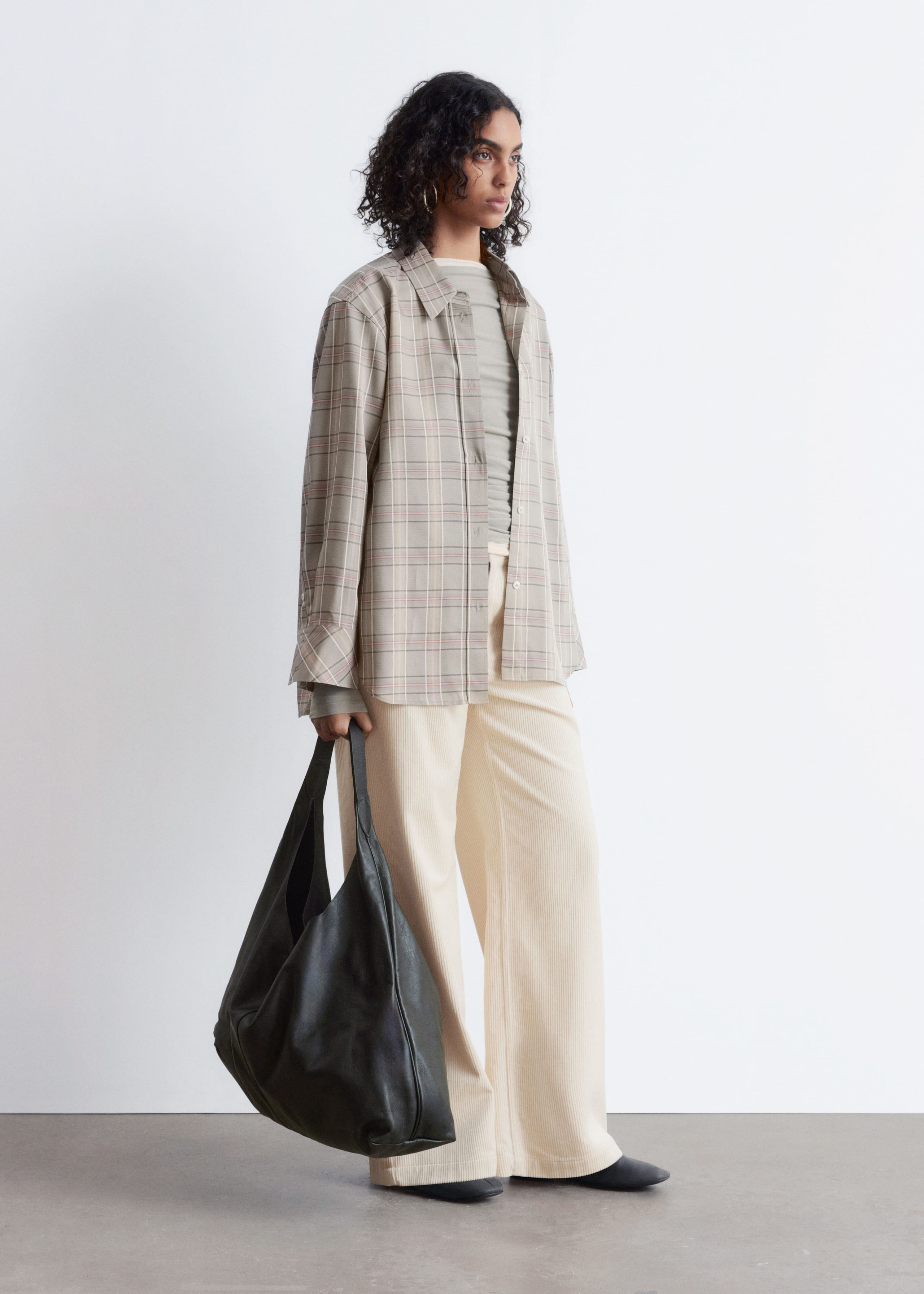 Image of Oversized Checked Shirt