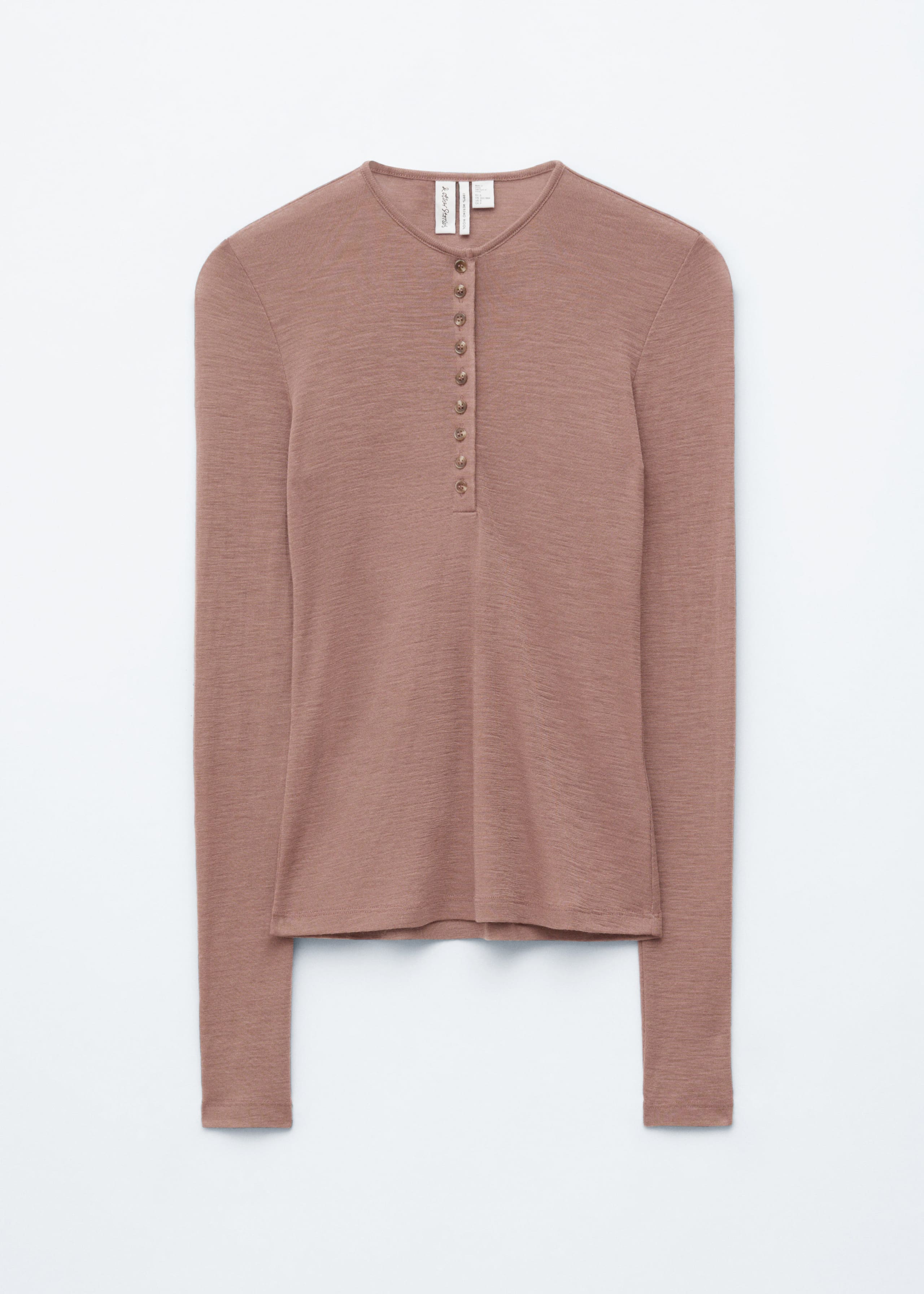 Image of Ulltopp med halvknäppning