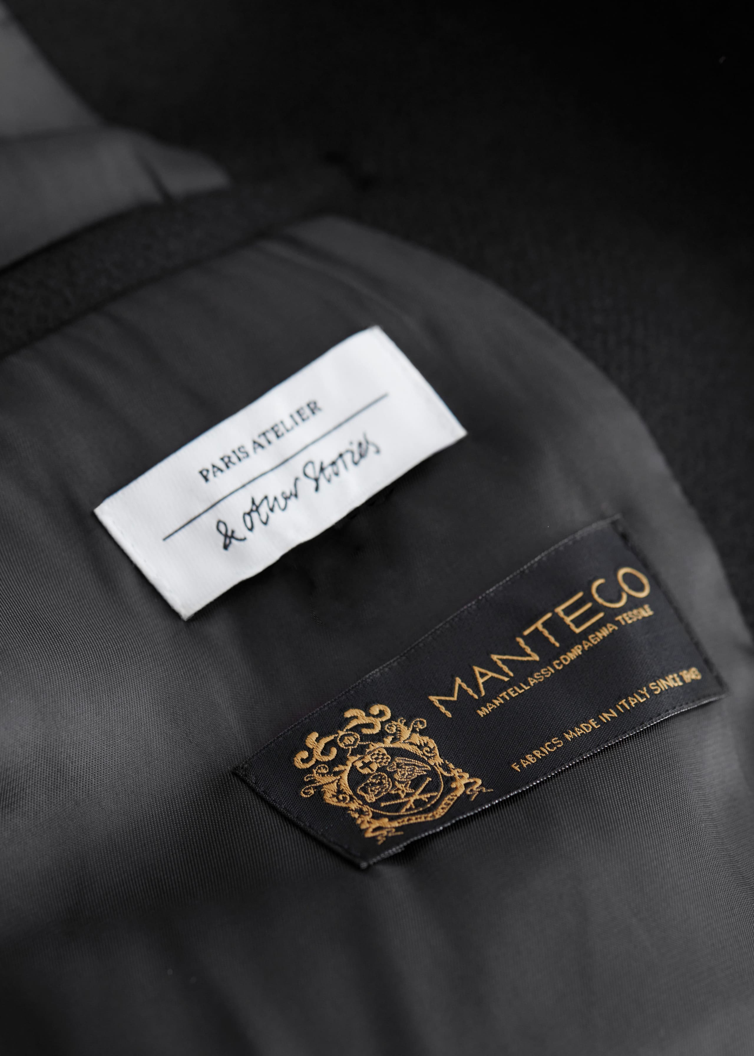 Double-Breasted Wool Pea Coat - {{variantName}} - Descriptive Detail