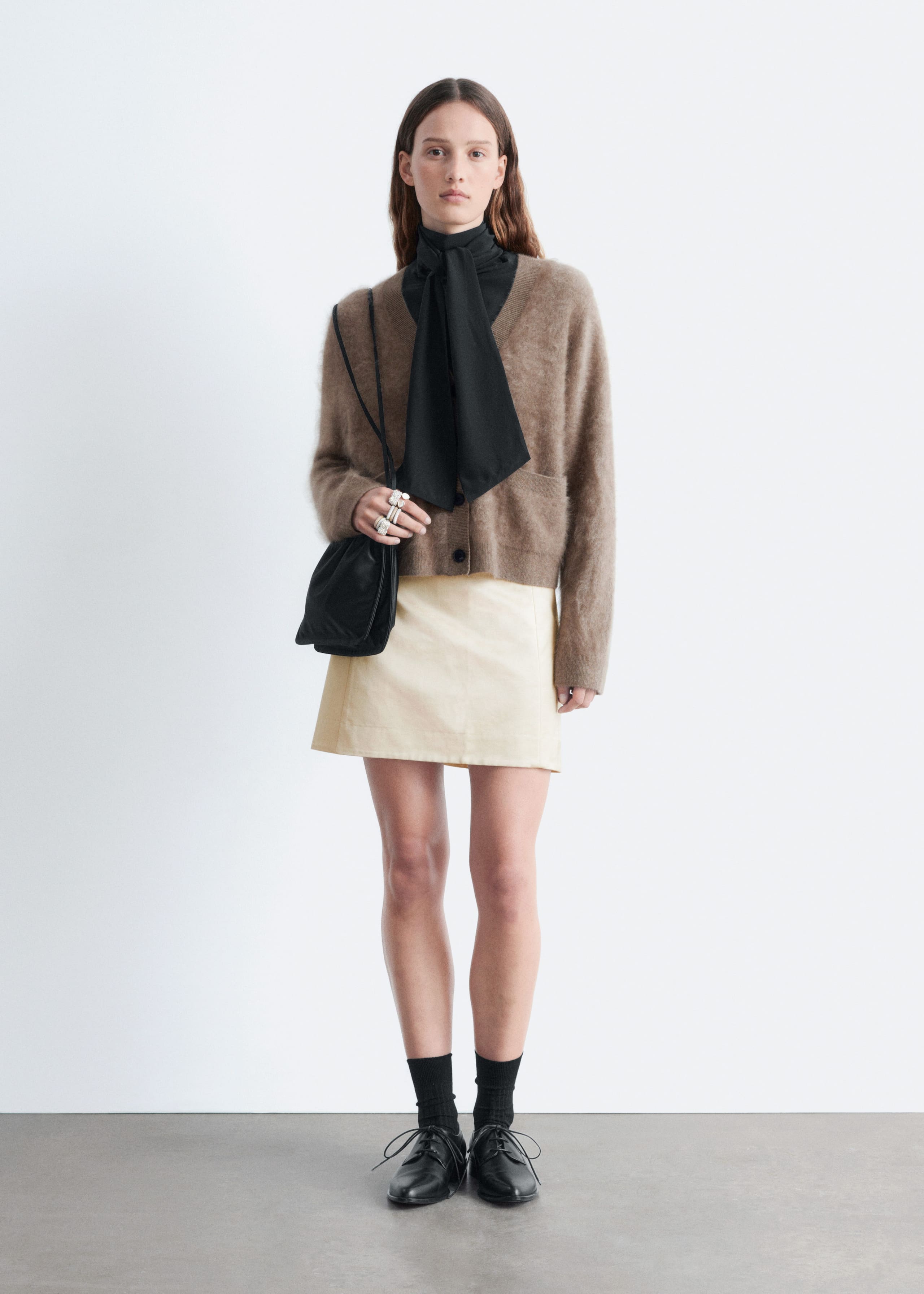 Image of Cropped Cashmere Cardigan