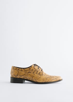 Beige/Faux Snake