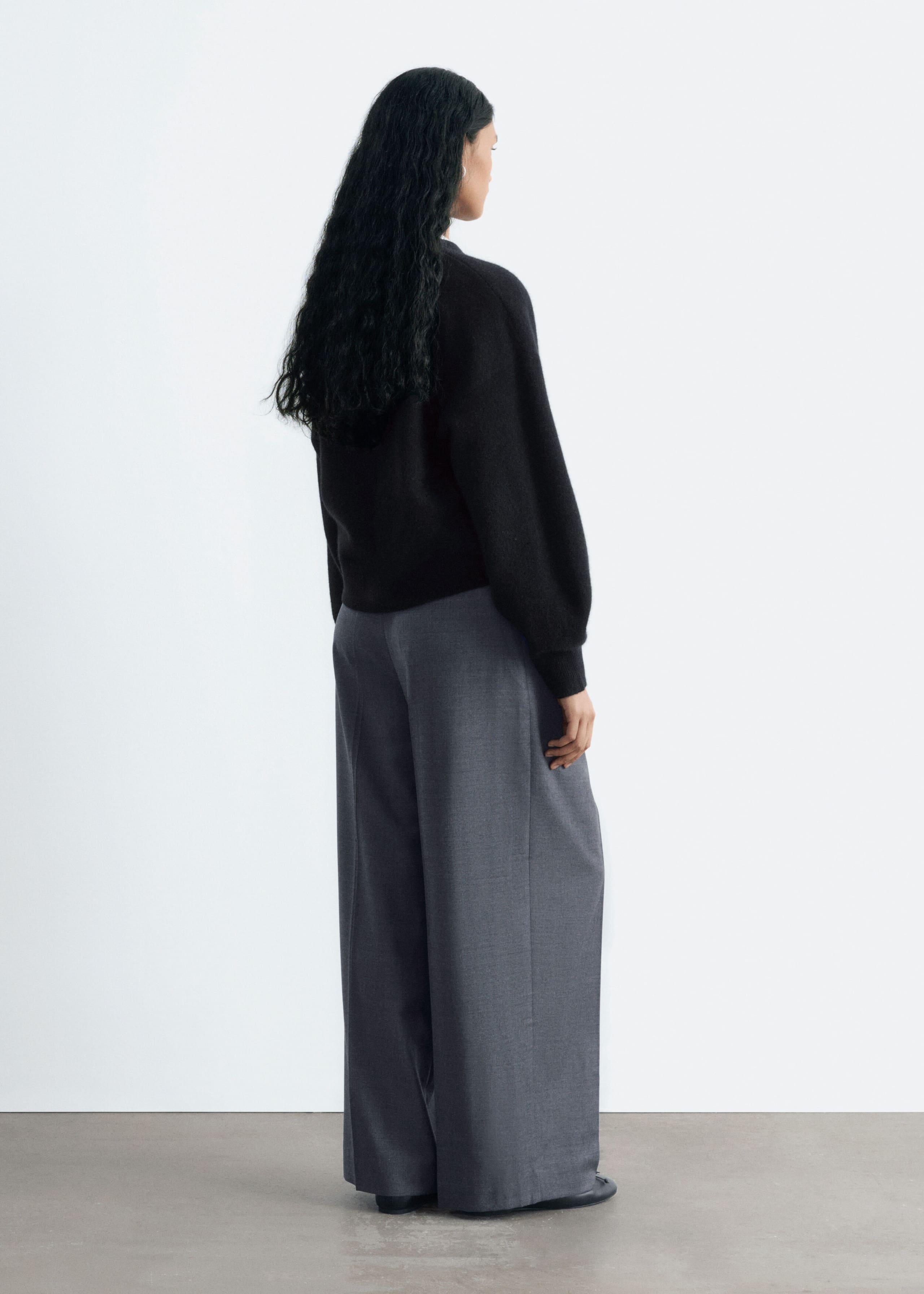 Boiled Merino Cardigan - Mole - Lookbook