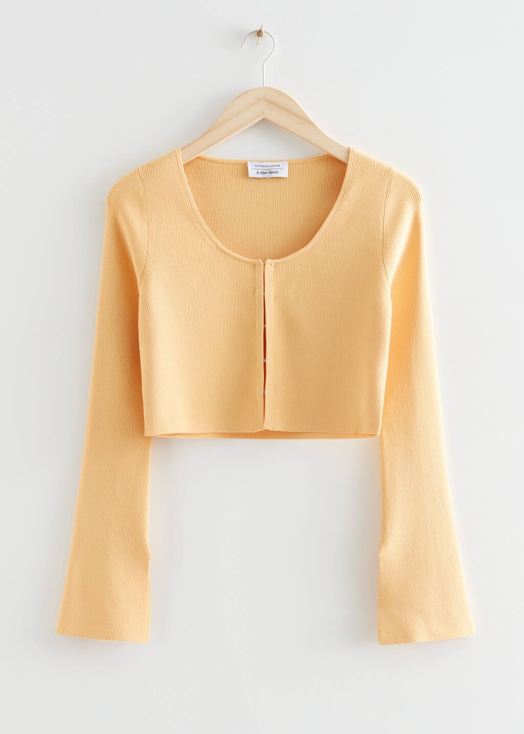 Trumpet Sleeve Cardigan - Yellow - Still Life