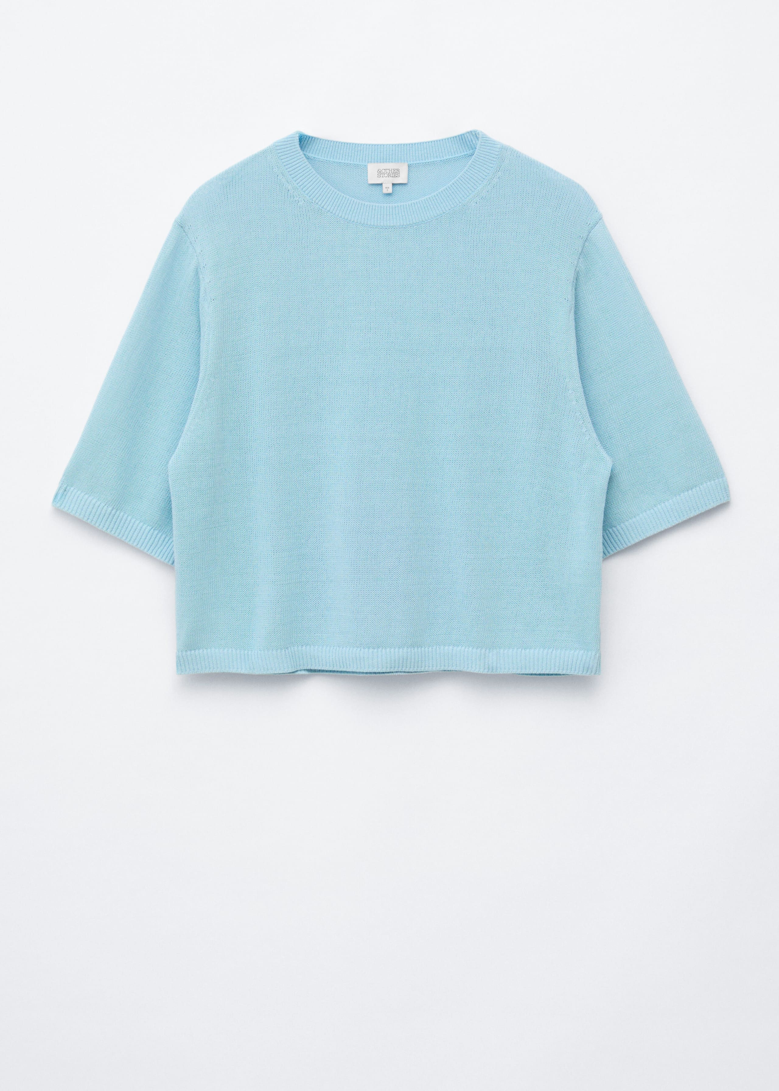 Knitted Cotton T-Shirt - Yellow - Still Life