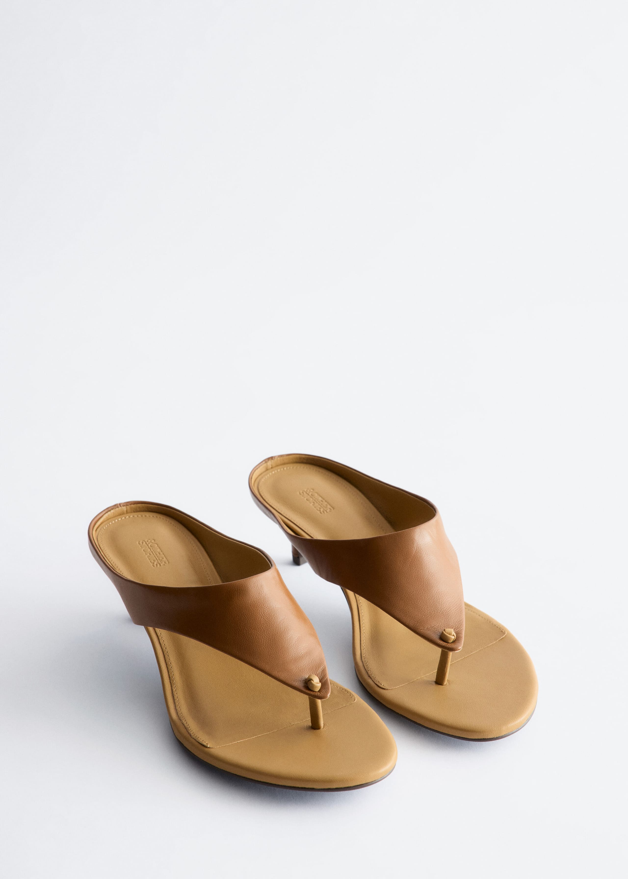 Leather Kitten Heels - Green - Still Life