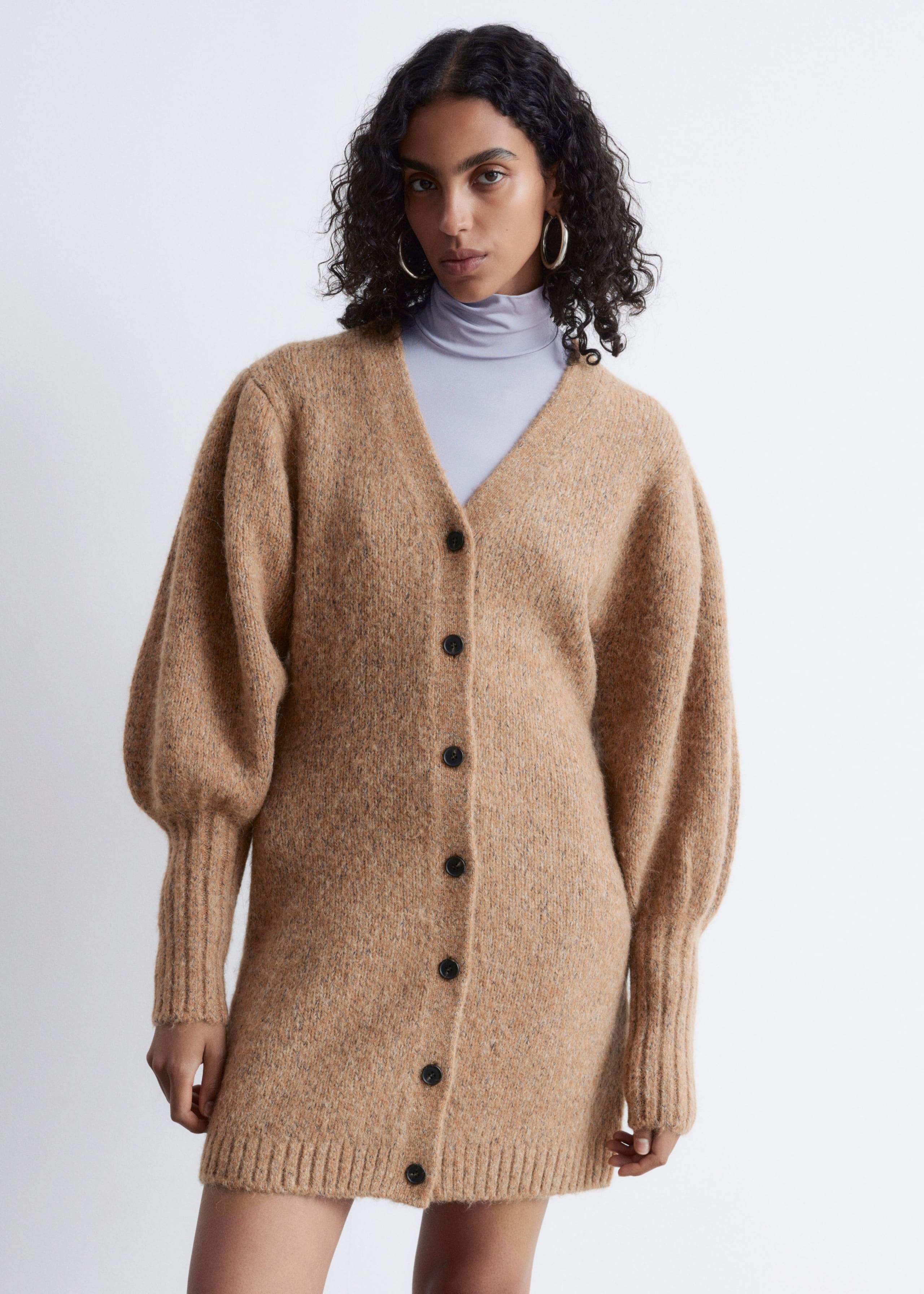 Image of Alpaca-Blend Mini Dress