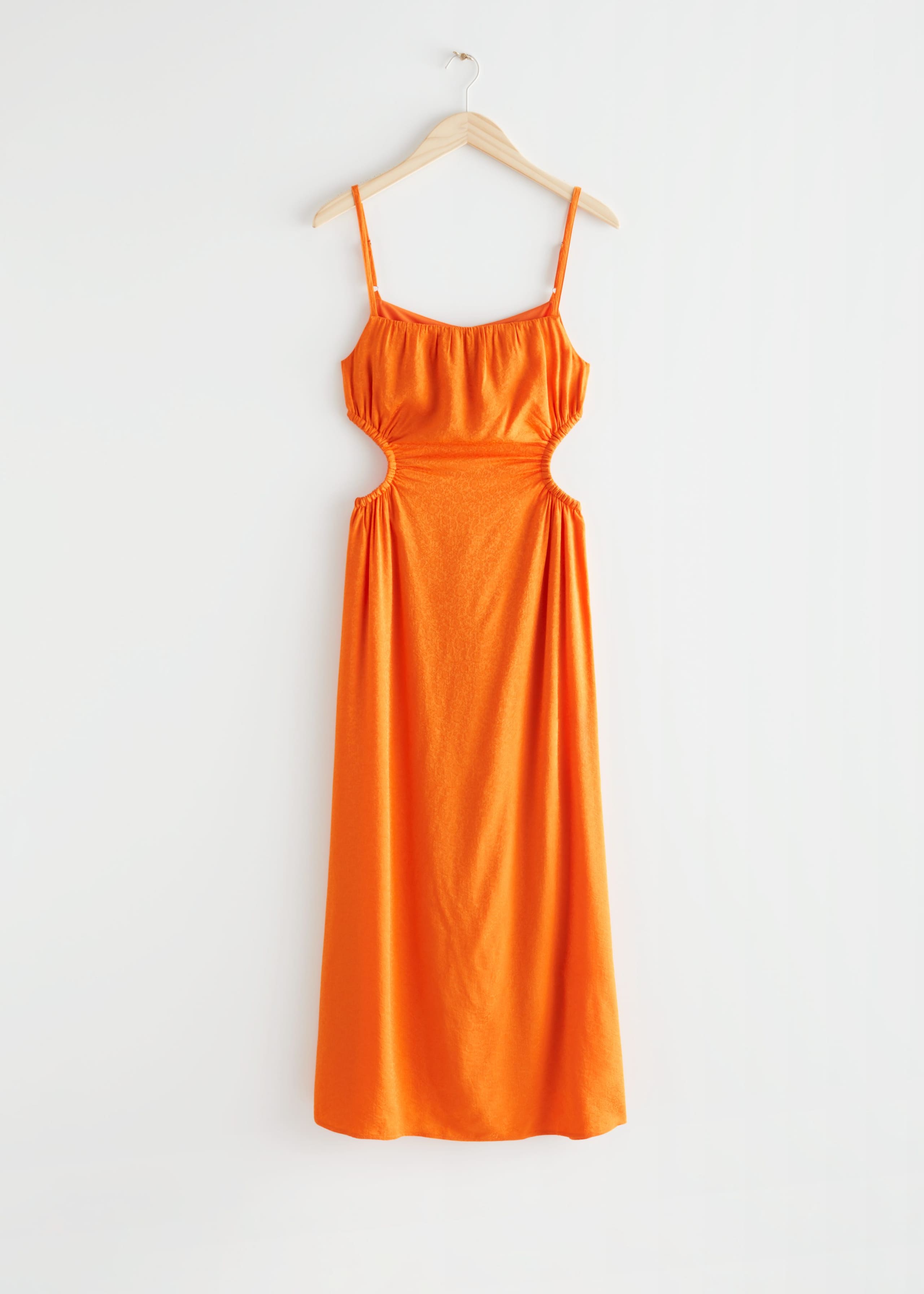 Strappy CutOut Midi Dress - Orange - Bodegón