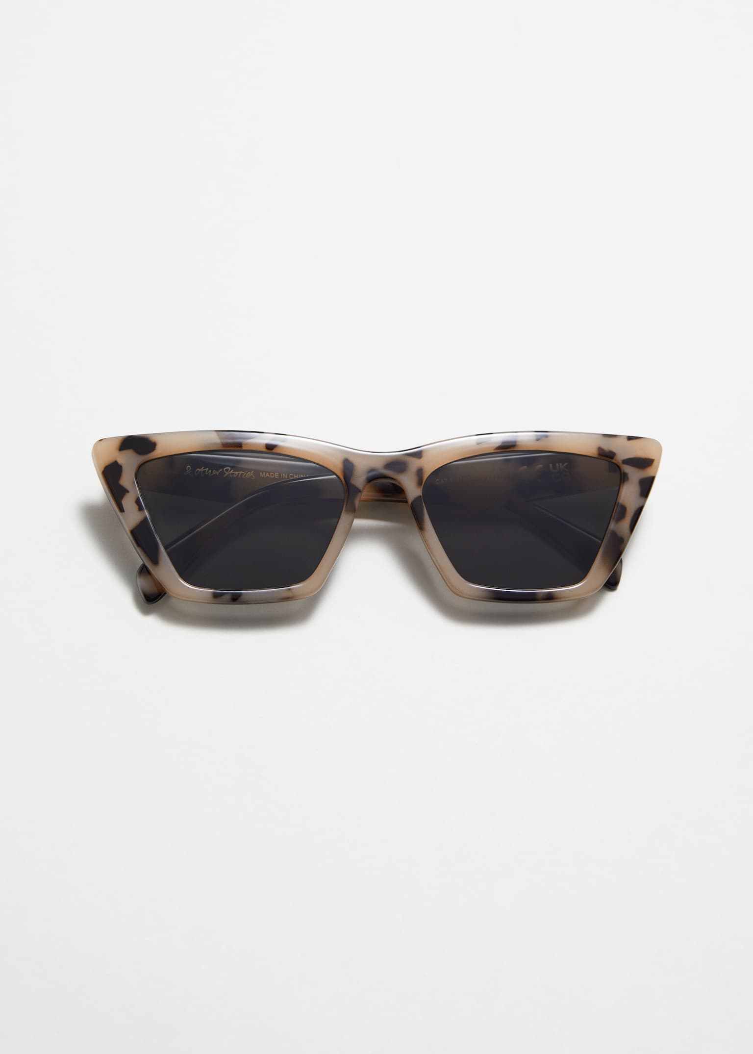 Sluneční brýle s úzkými kočičími obroučkami - Brown/Modrá/Beige Tortoise/Tortoise/Černá/Černá/Světle oranžová/Zelená - 2