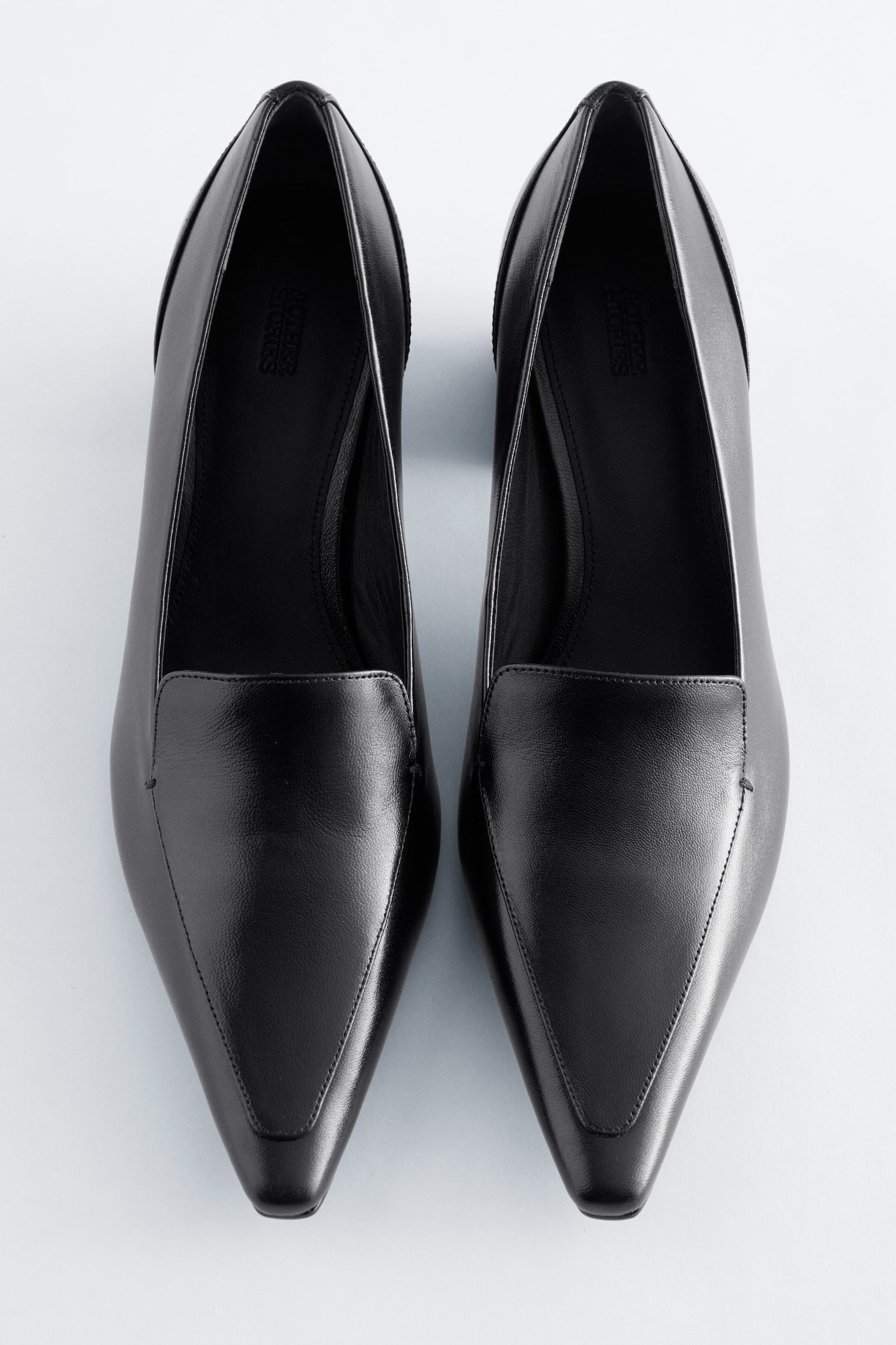 Décolleté in pelle stile mocassino - Nero/Crema - 4