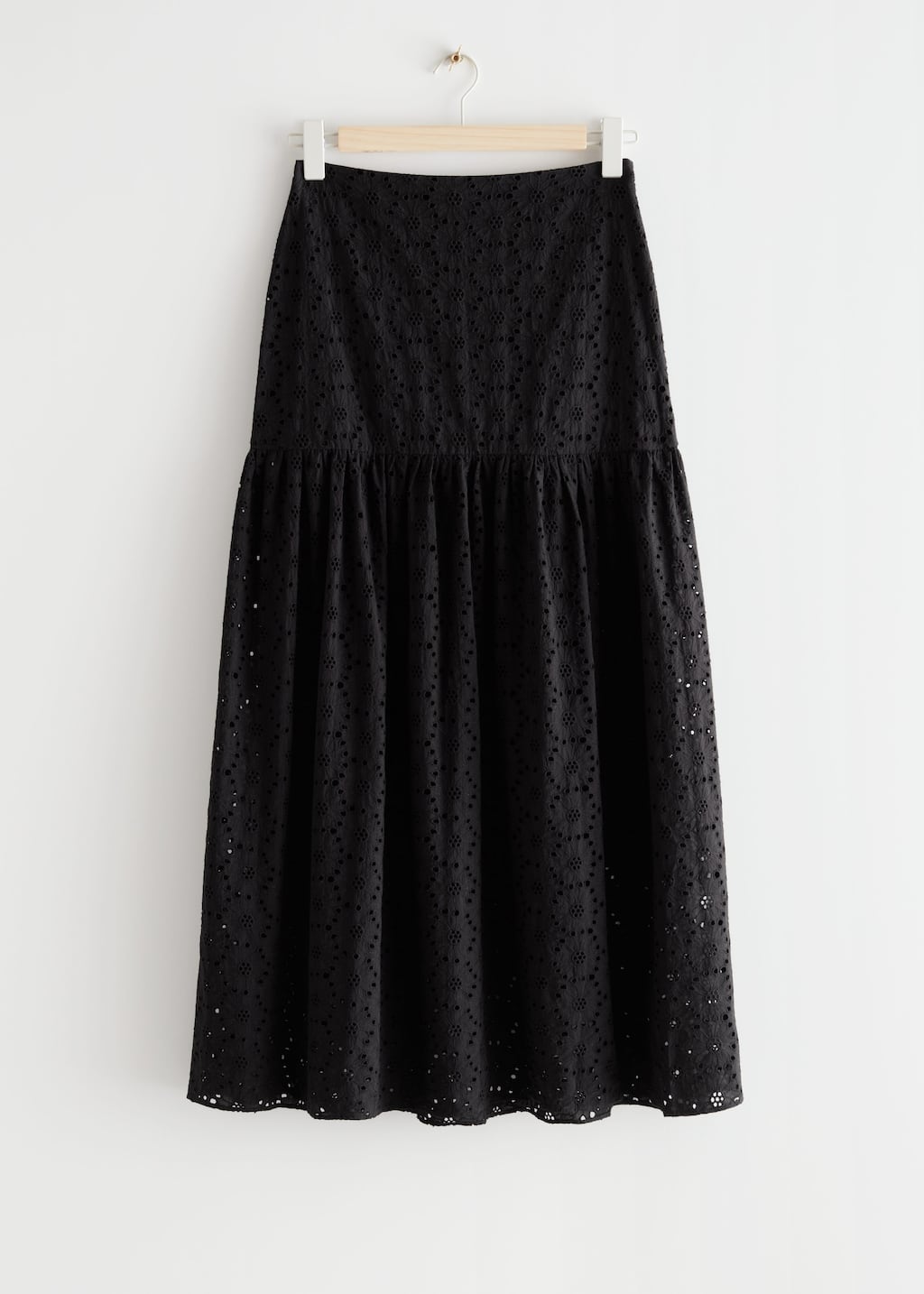 Voluminous Midi Skirt - Black - Bodegón