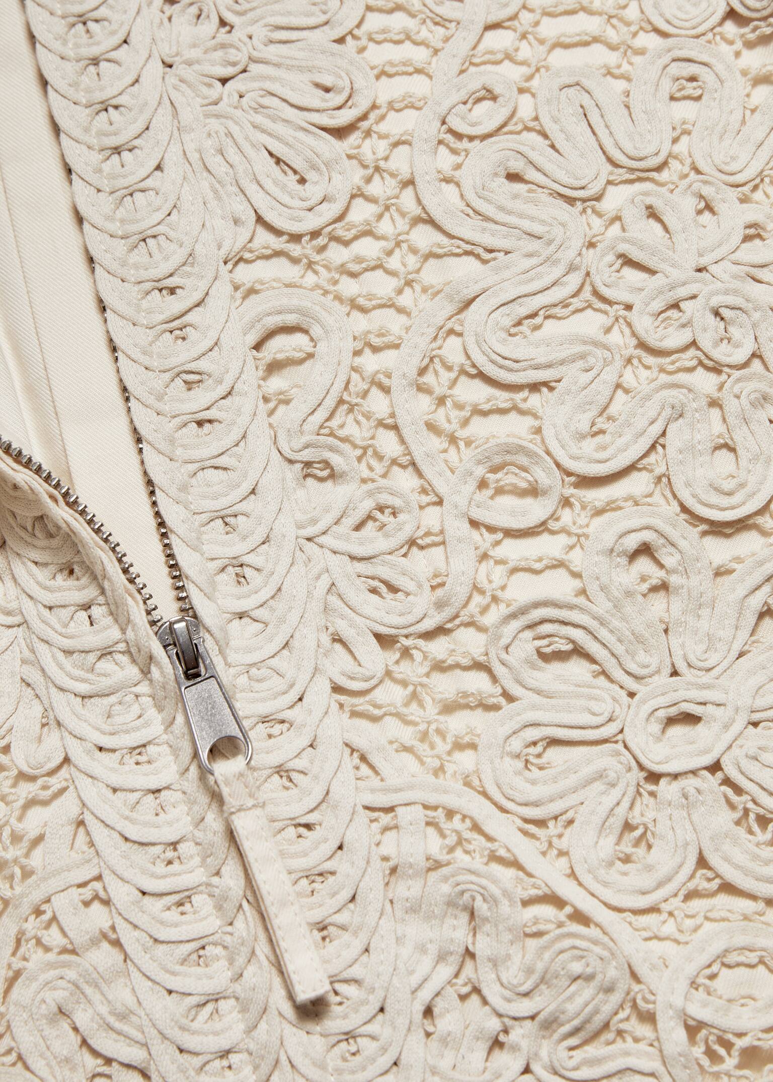 Boxy Braided Jacket - Light Beige - 7