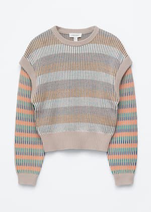 Beige/Multi Stripe