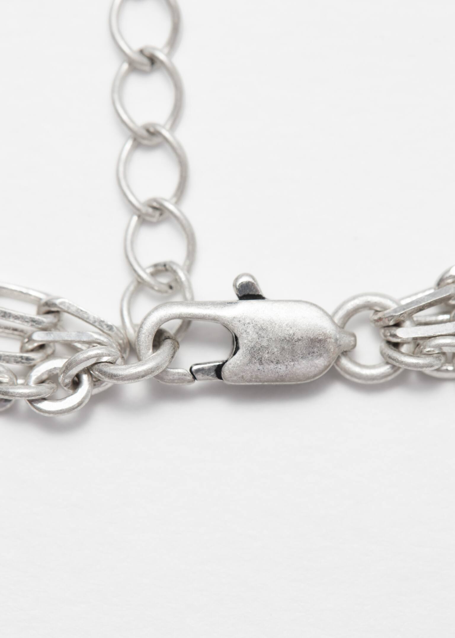 Gelaagde halsketting met hanger - Zilver - 3